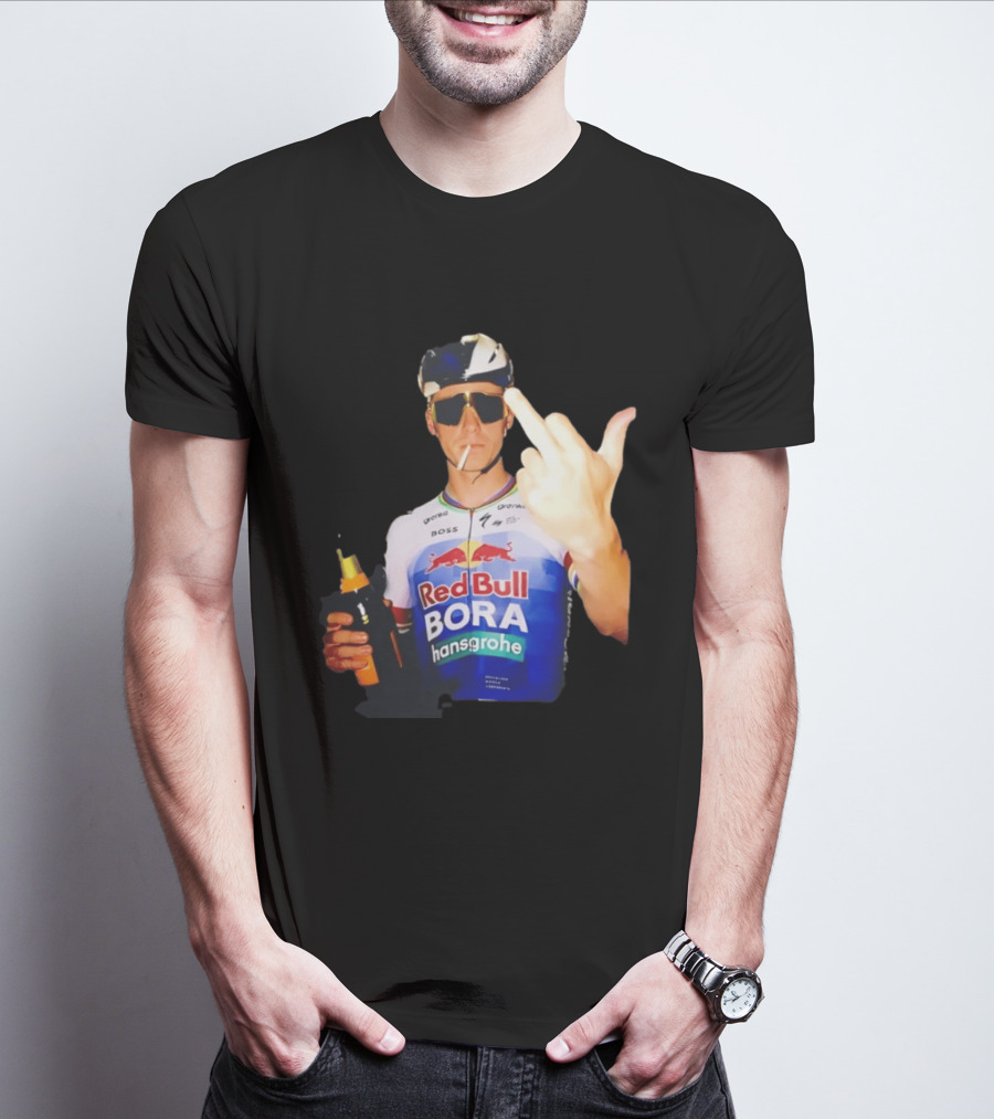 Remco Evenepoel Red Bull BORA Hansgrohe Smoking Gesture T-Shirt