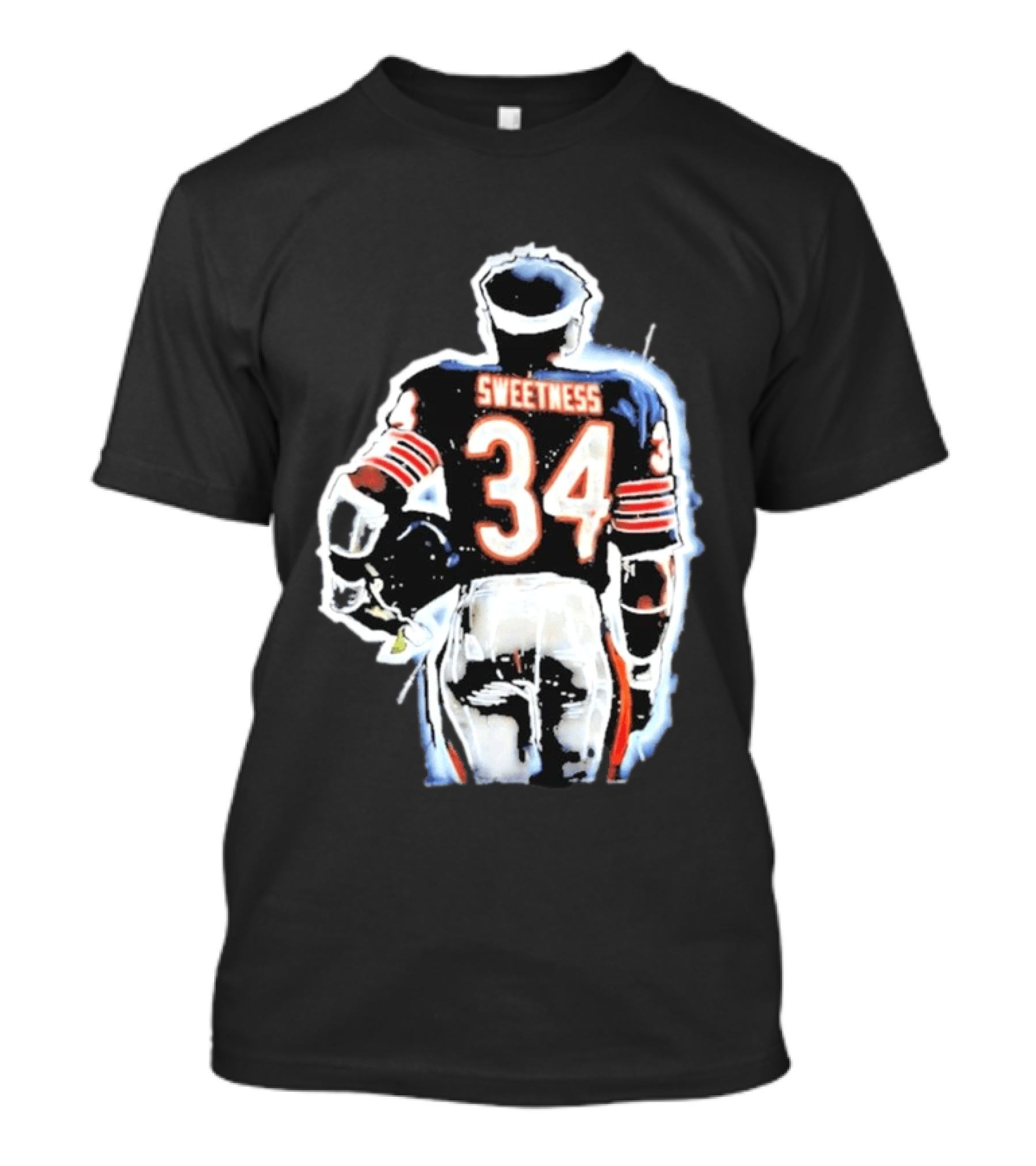 Walter Payton Sweetness 34 Chicago Bears Football Jersey Player T-Shirt