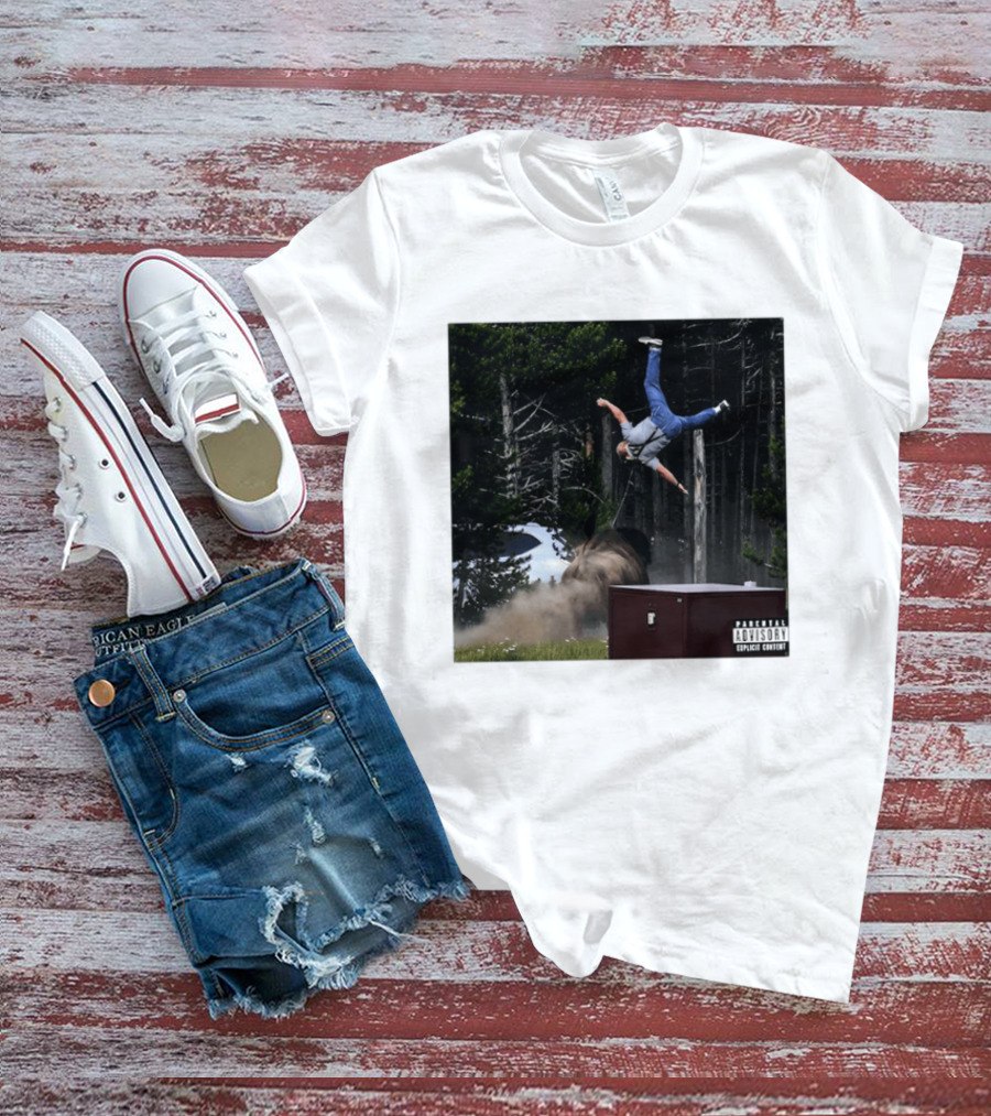 Bison Do Not Pet The Fluffy Cows National Park Parental Advisory Explicit Content Warning T-Shirt