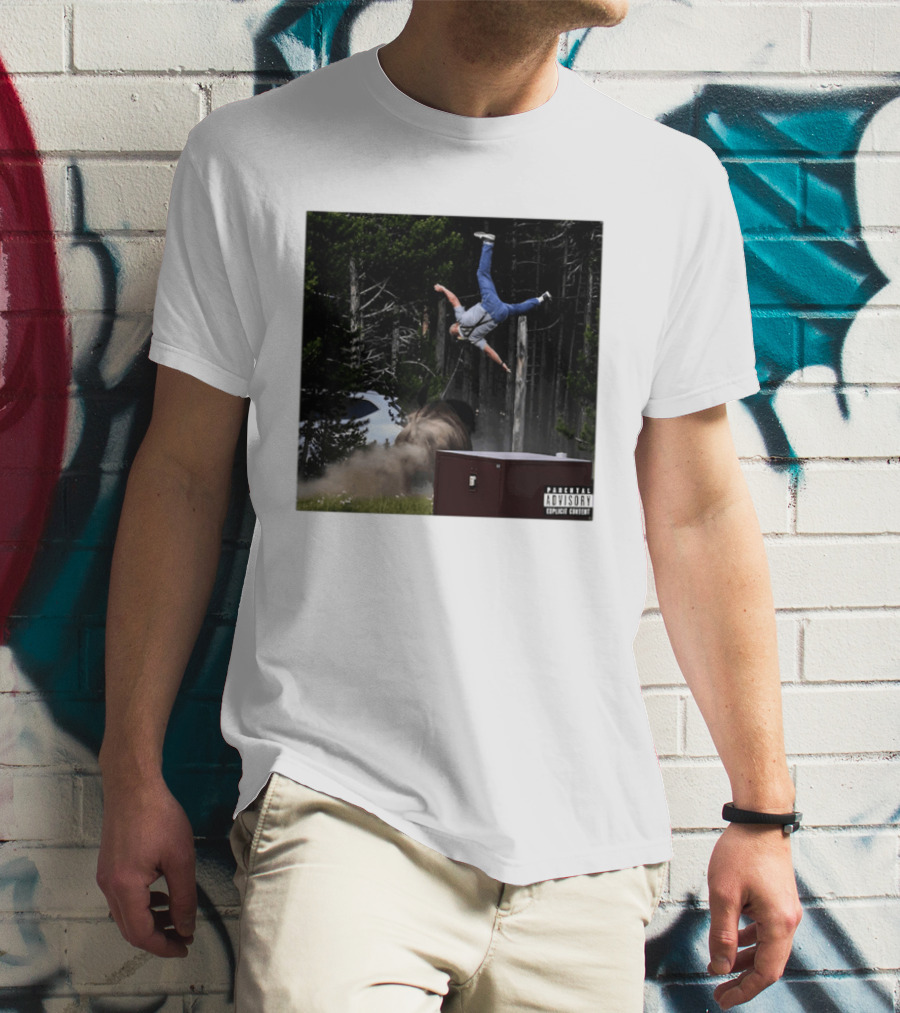 Bison Do Not Pet The Fluffy Cows National Park Parental Advisory Explicit Content Warning T-Shirt