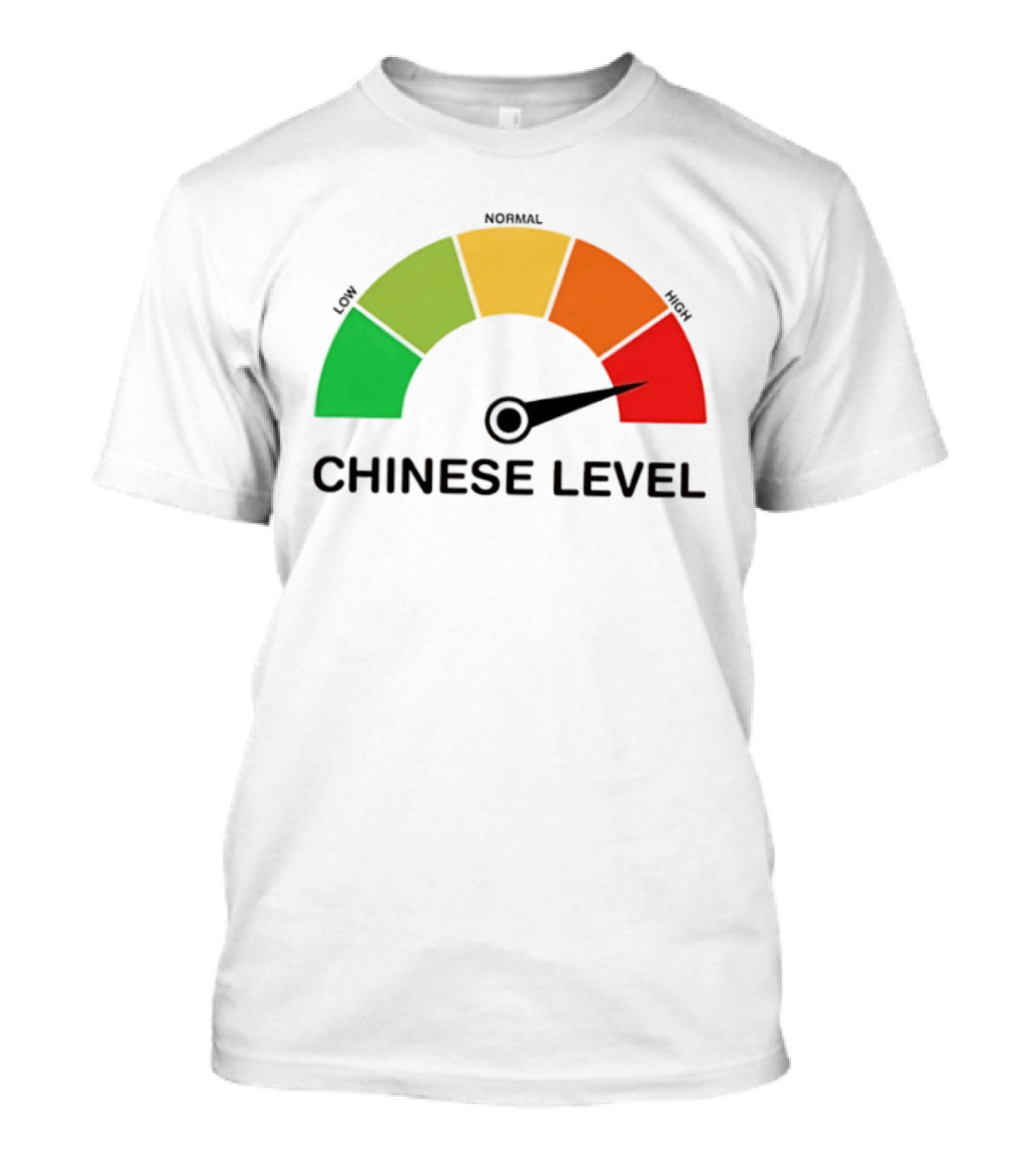Chinese Level Meter Low Normal High Gauge T-Shirt