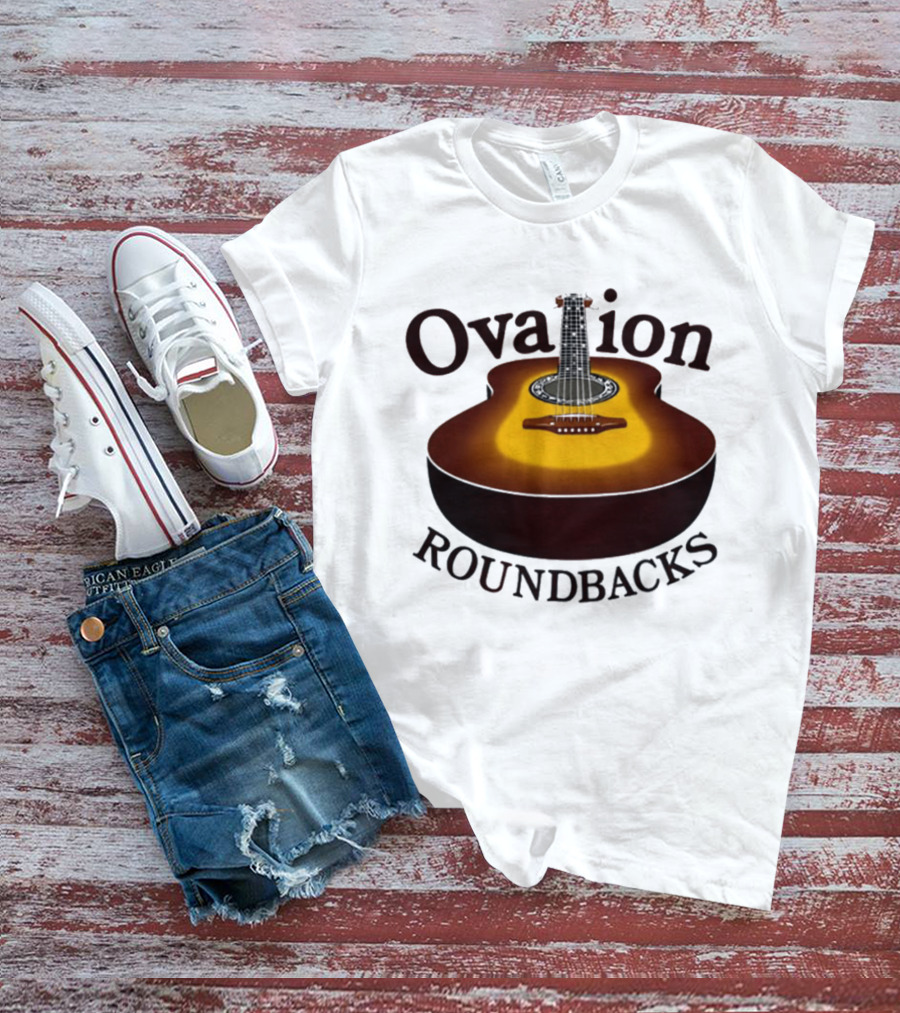 Ovation Roundbacks Acoustic Guitar Folk Music T-Shirt