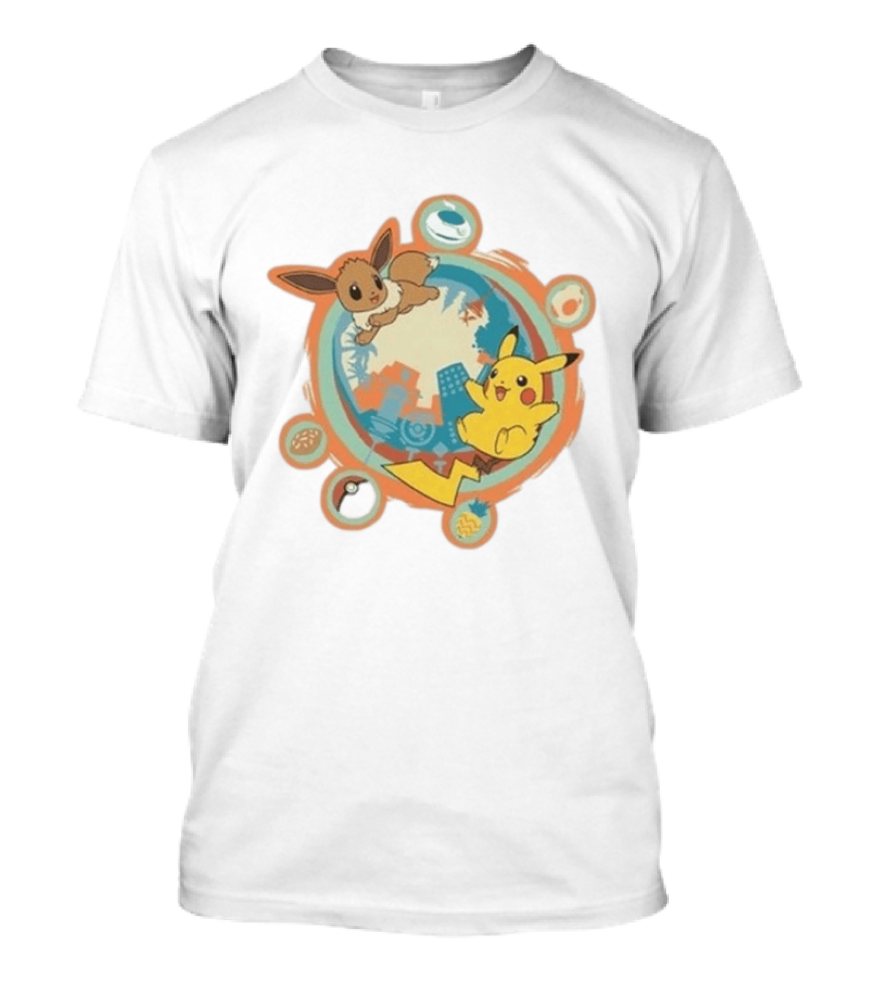 Pokémon 10 Year Anniversary 2026 Pikachu Eevee Celebration T-Shirt