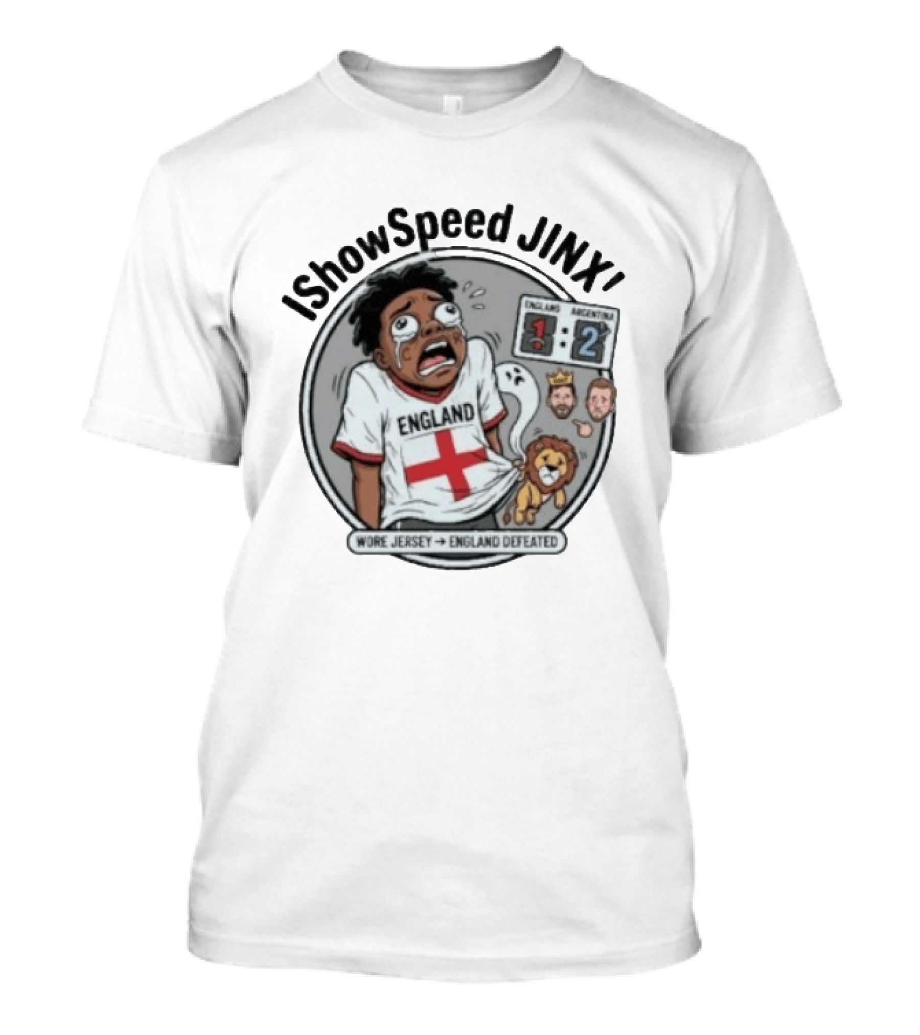 IShowSpeed Jinx England Vs Argentina Result Comic T-Shirt