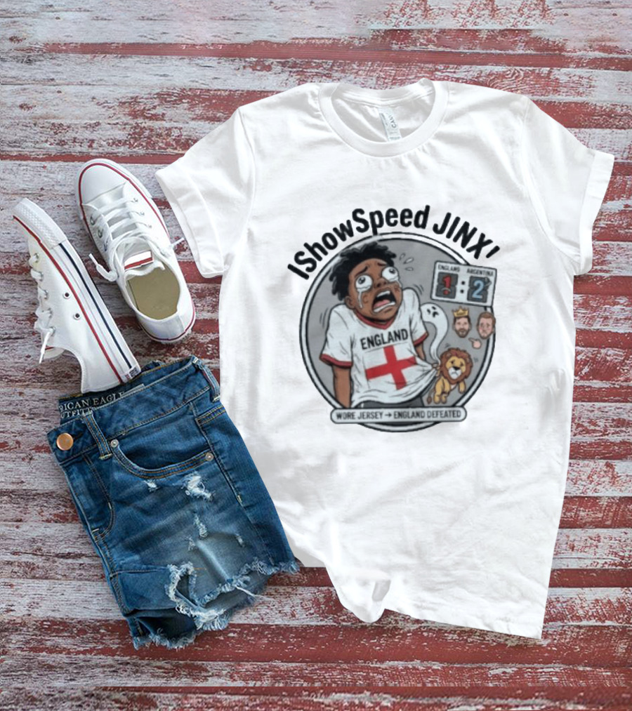 IShowSpeed Jinx England Vs Argentina Result Comic T-Shirt