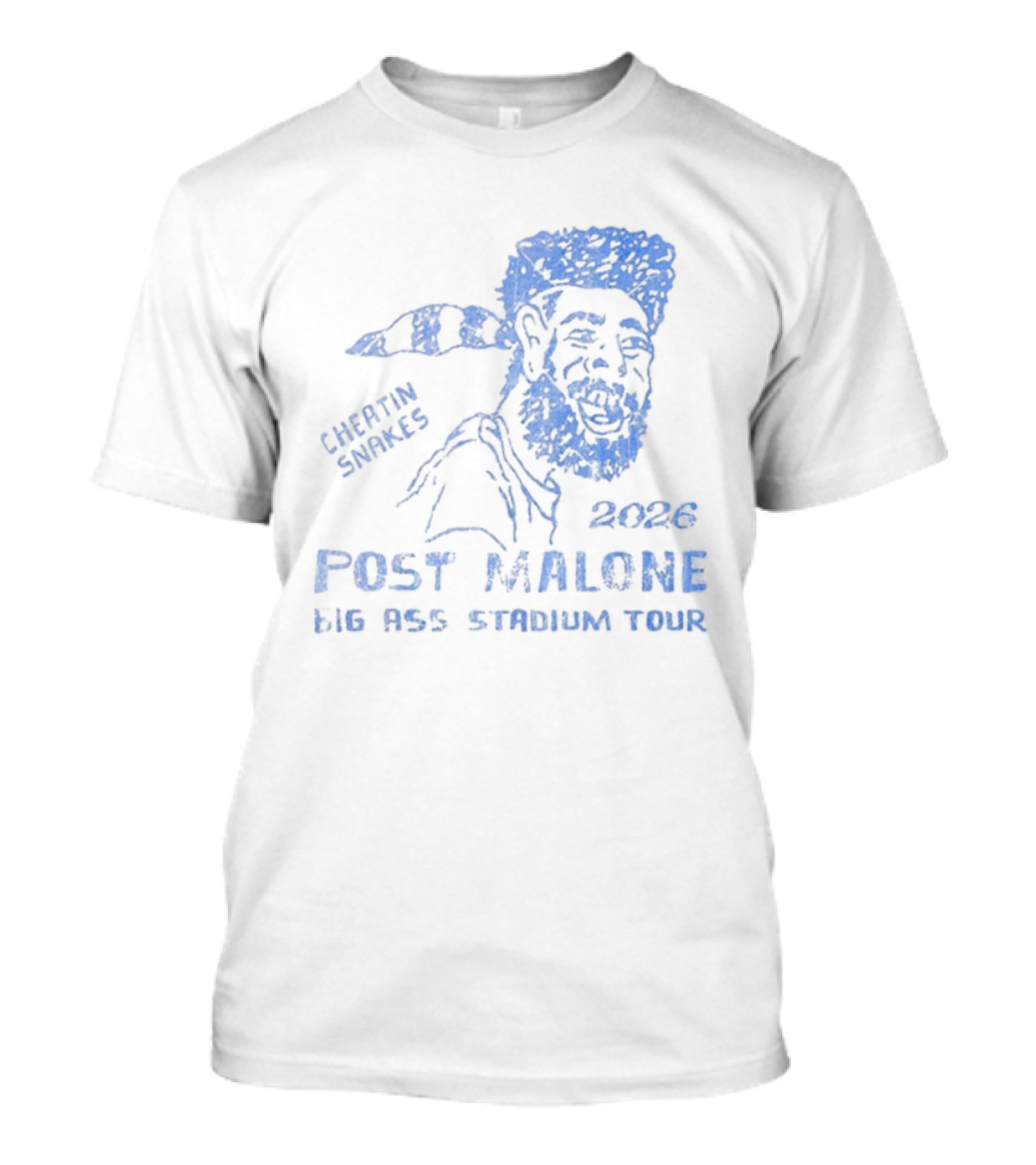 Post Malone Cheatin Snakes 2023 Big Ass Stadium Tour T-Shirt
