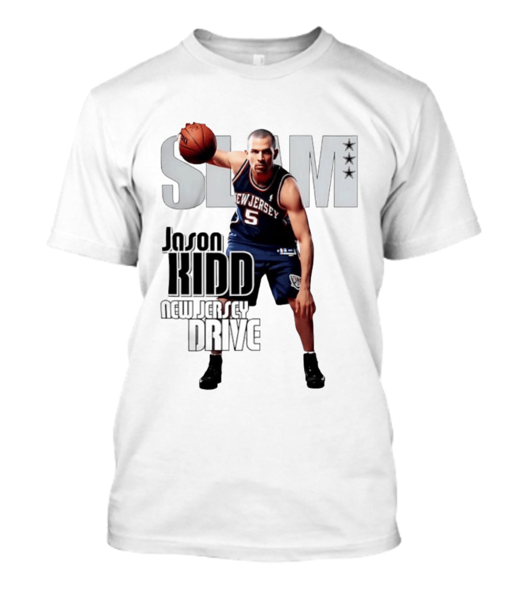 SLAM Magazine Jason Kidd New Jersey Drive Nets Basketball T-Shirt