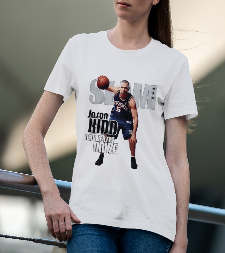 SLAM Magazine Jason Kidd New Jersey Drive Nets Basketball T-Shirt