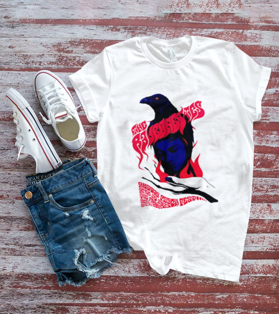 Raveonettes Austin Psych Fest Crow Fire Elements 2014 T-Shirt