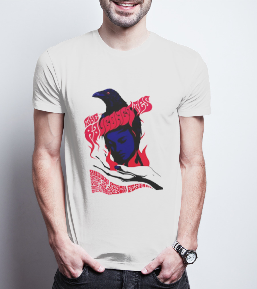 Raveonettes Austin Psych Fest Crow Fire Elements 2014 T-Shirt