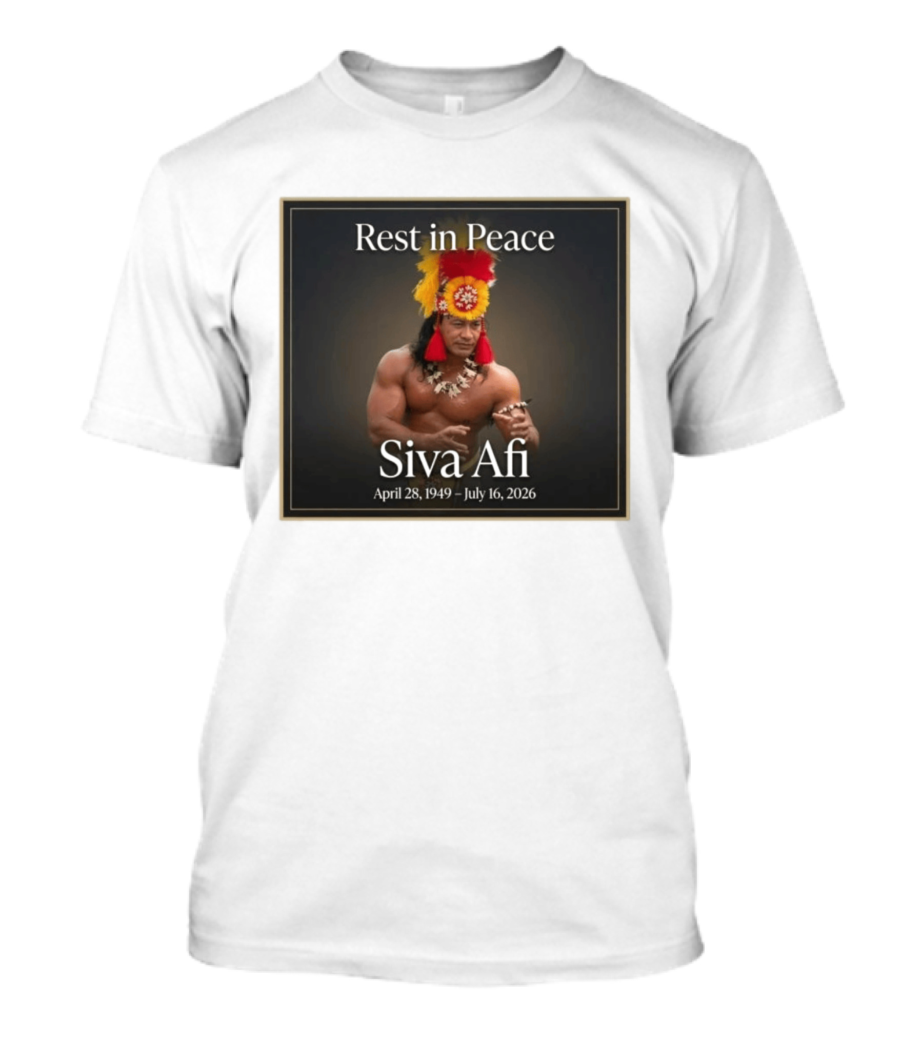 Rest In Peace Siva Afi April 28 1949 July 16 2026 Hawaiian Warrior T-Shirt