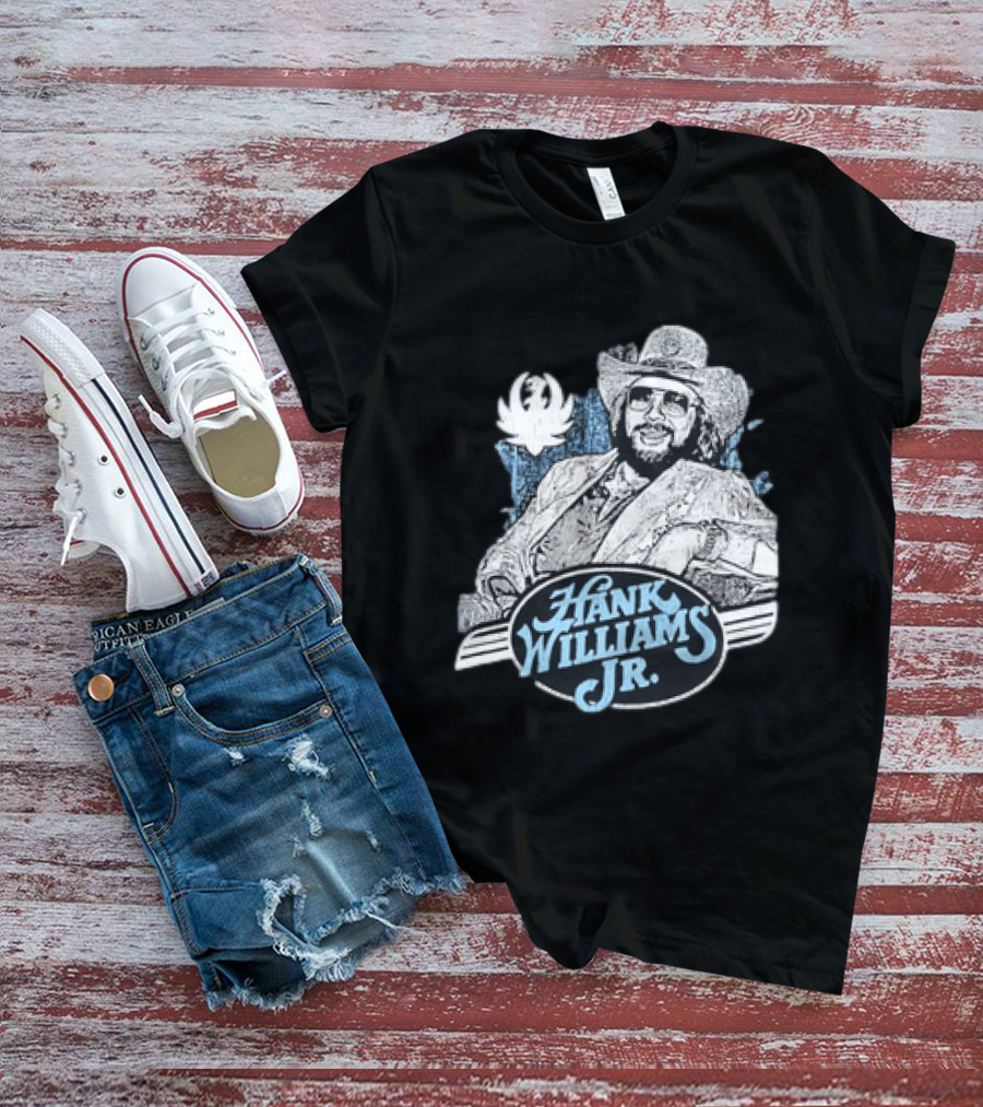 Hank Williams Jr 90s Anniversary Iconic Cowboy T-Shirt