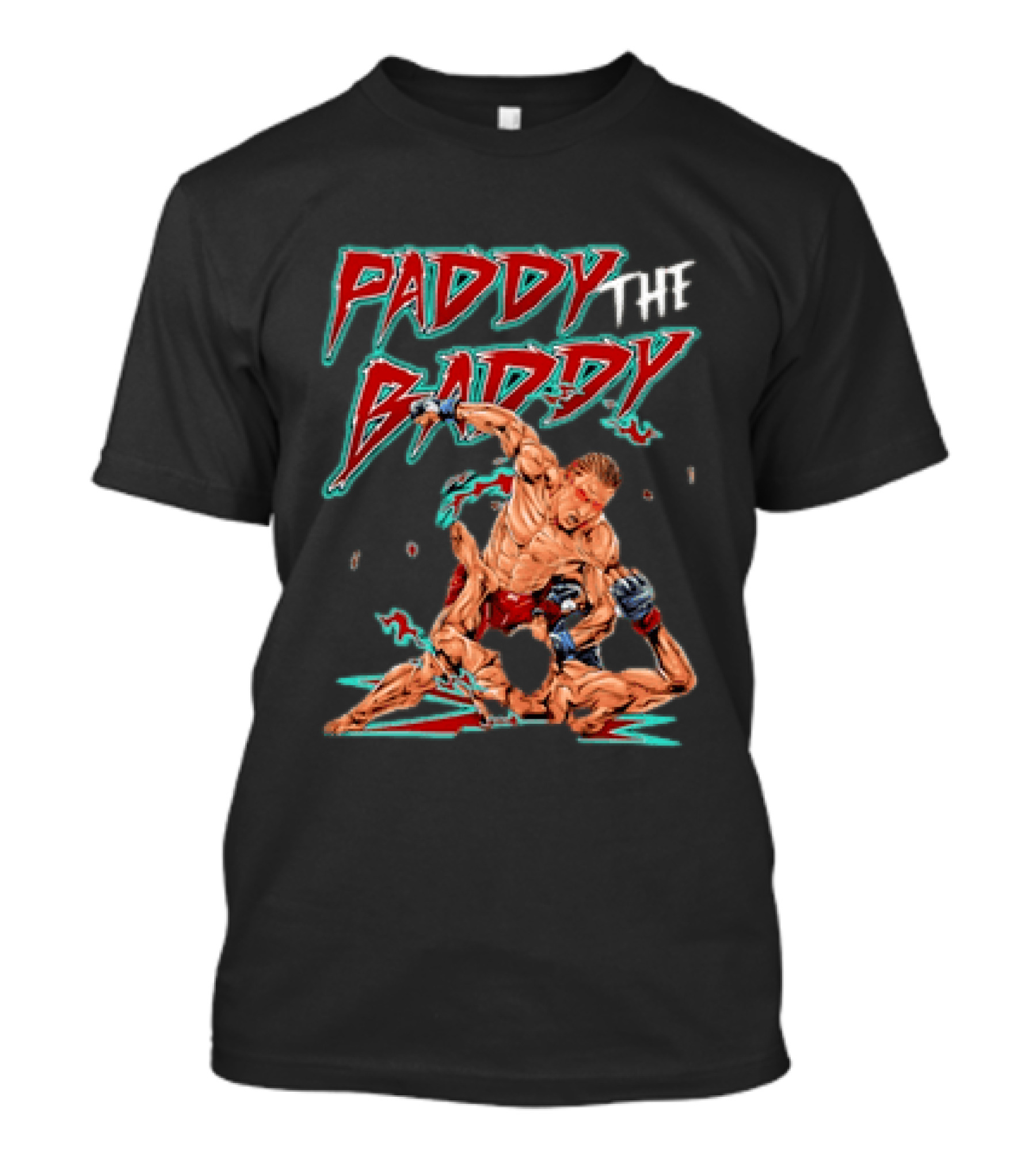Paddy The Baddy MMA Fighter Action Scene T-Shirt
