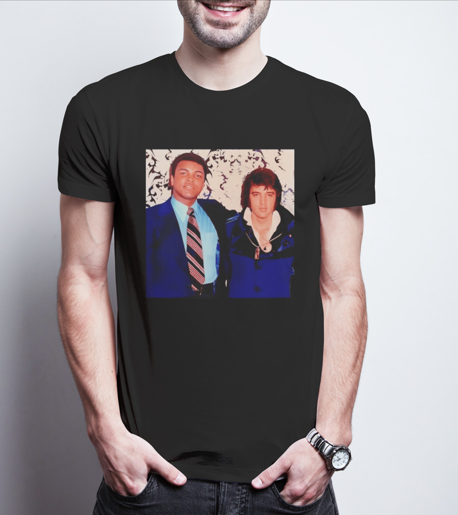 Muhammad Ali Elvis Presley Iconic Encounter T-Shirt