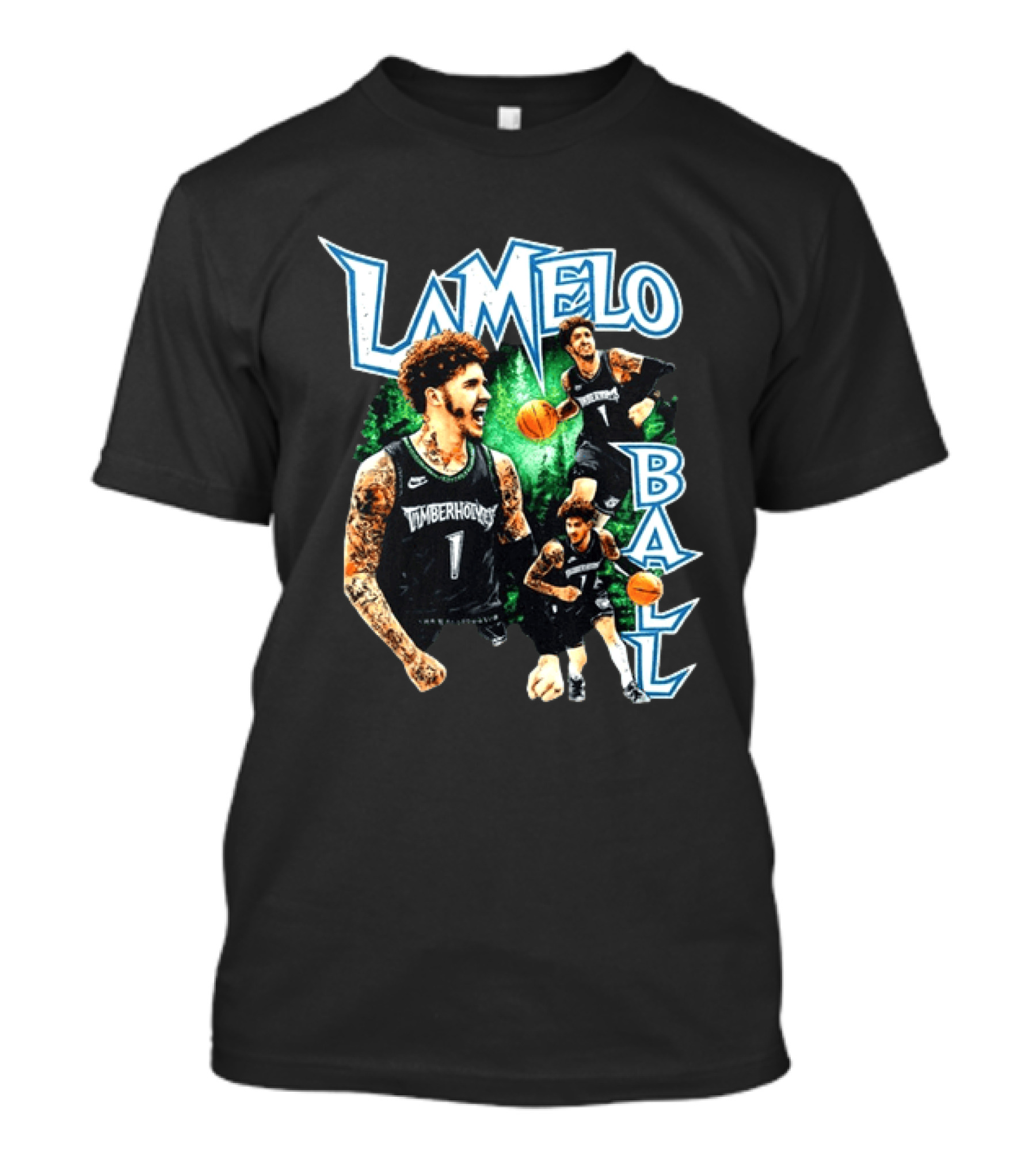 LaMelo Ball Timberwolves NBA Basketball Player Highlights T-Shirt