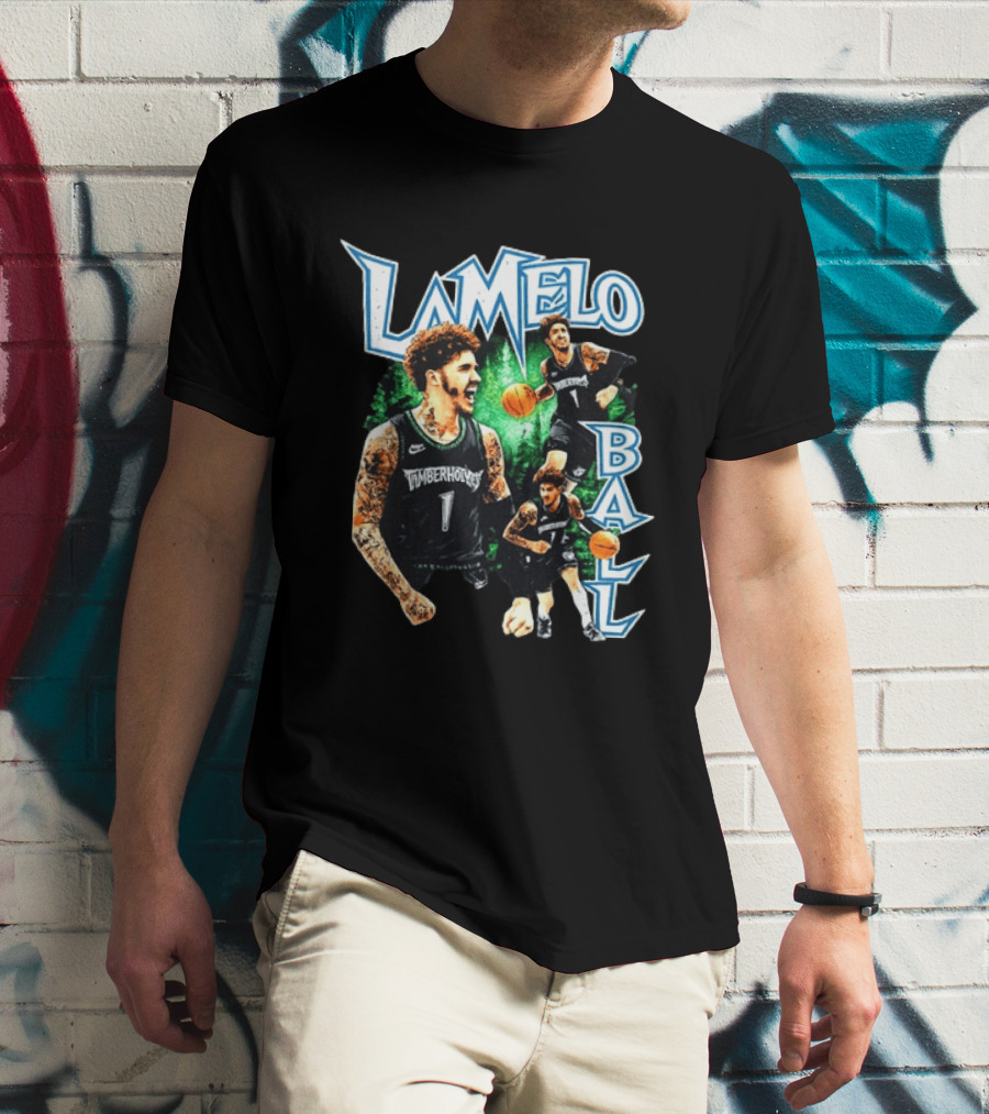 LaMelo Ball Timberwolves NBA Basketball Player Highlights T-Shirt