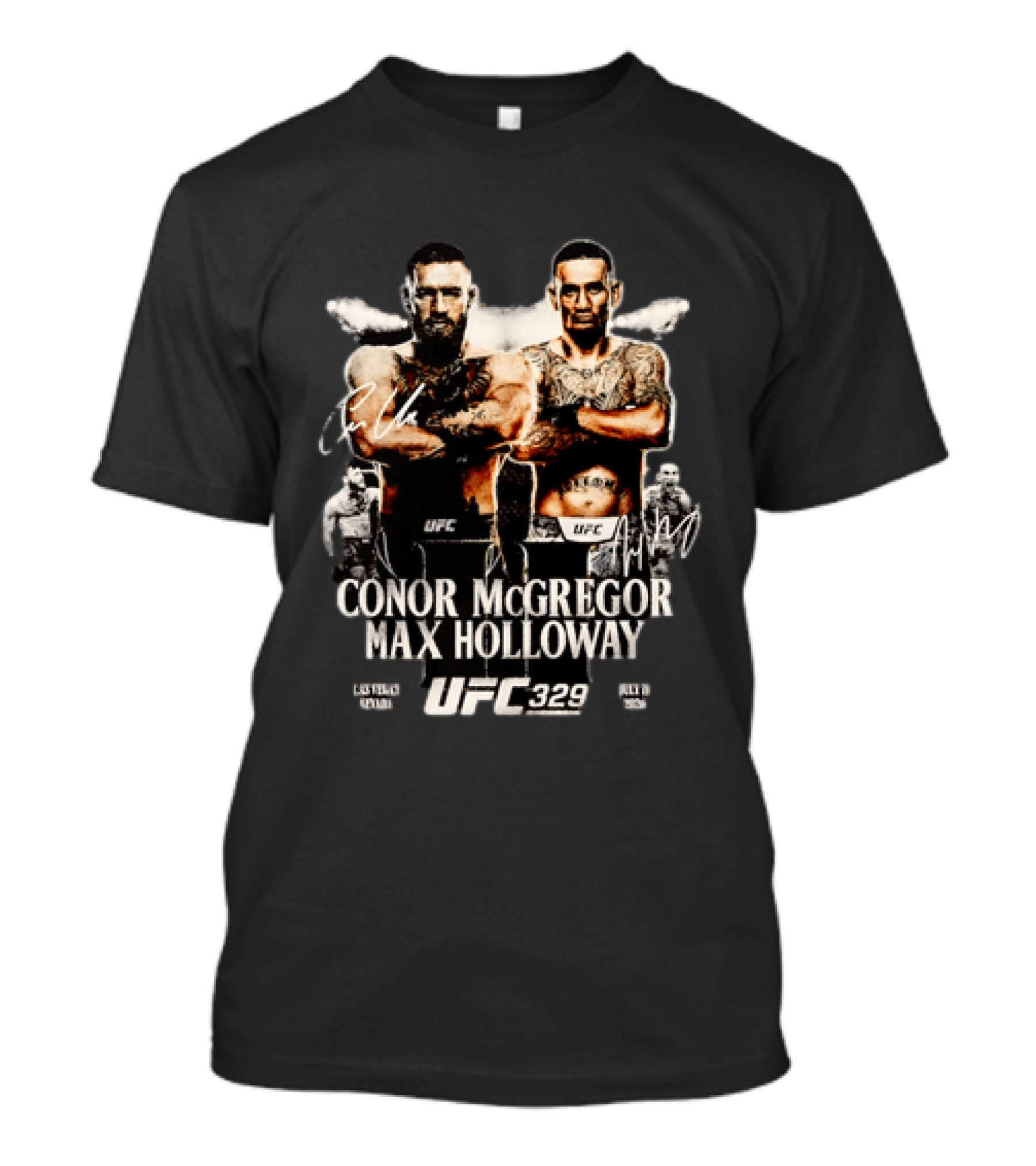 UFC 329 Conor McGregor Max Holloway 2 Matchup T-Shirt
