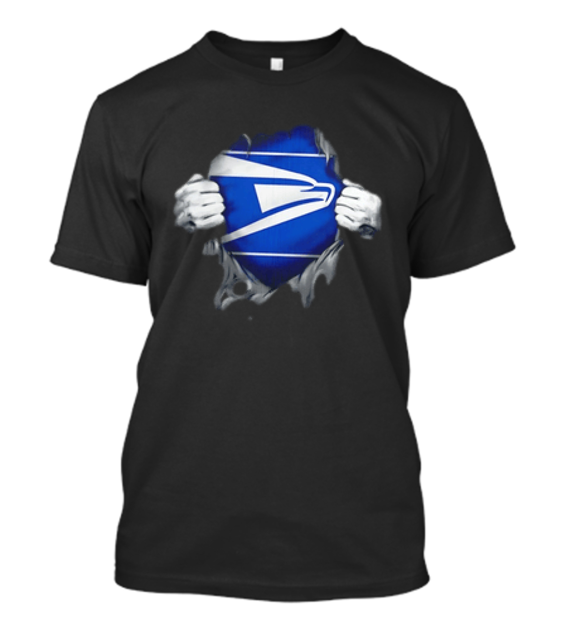 USPS United States Postal Service Eagle Symbol Torn Reveal T-Shirt
