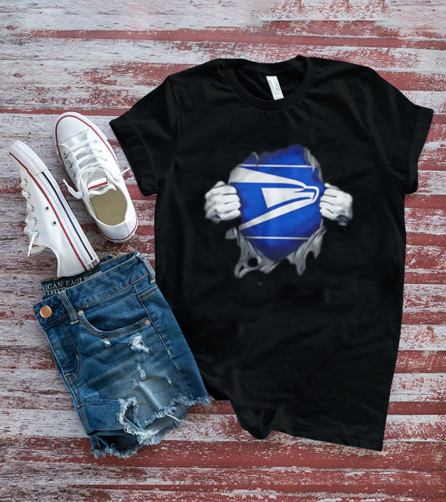USPS United States Postal Service Eagle Symbol Torn Reveal T-Shirt