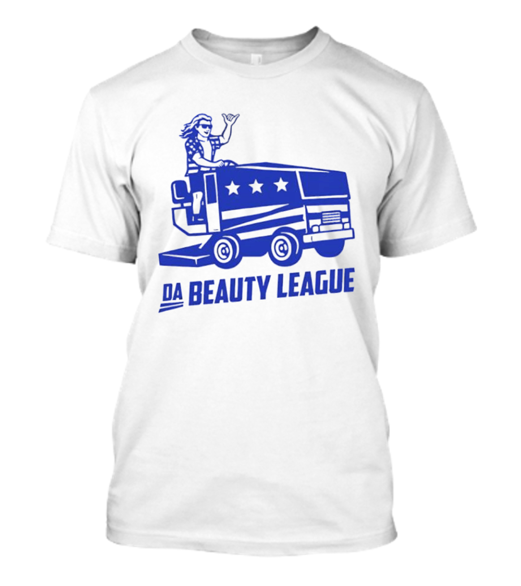 Da Beauty League Ice Resurfacer Shaka Sign T-Shirt