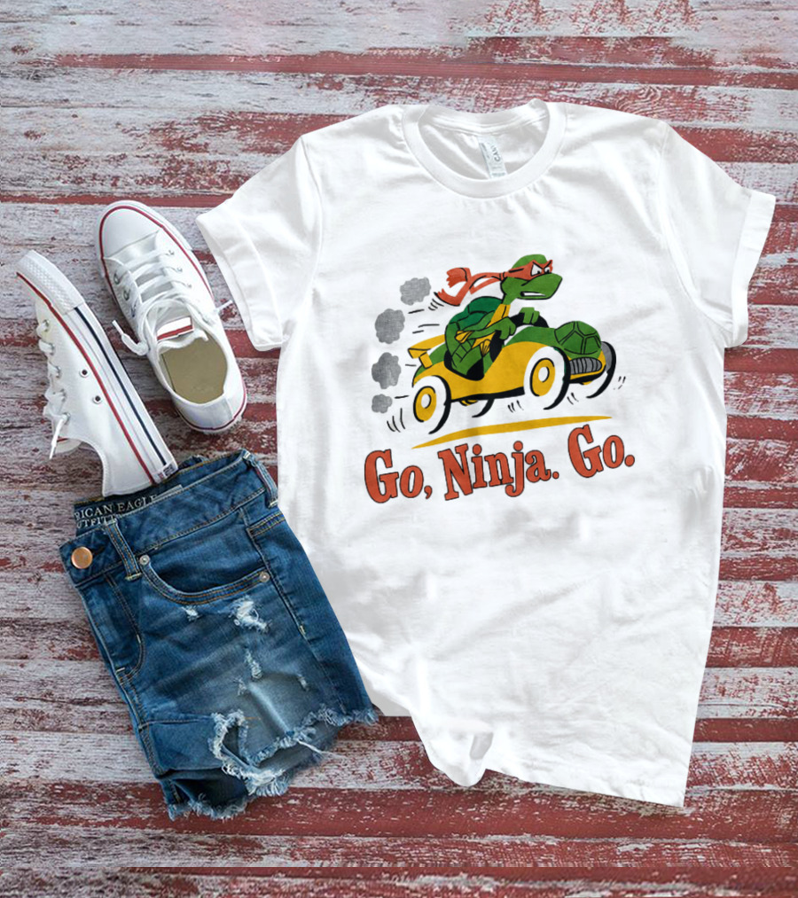 Ninja Turtle Racing In Classic Go Kart T-Shirt