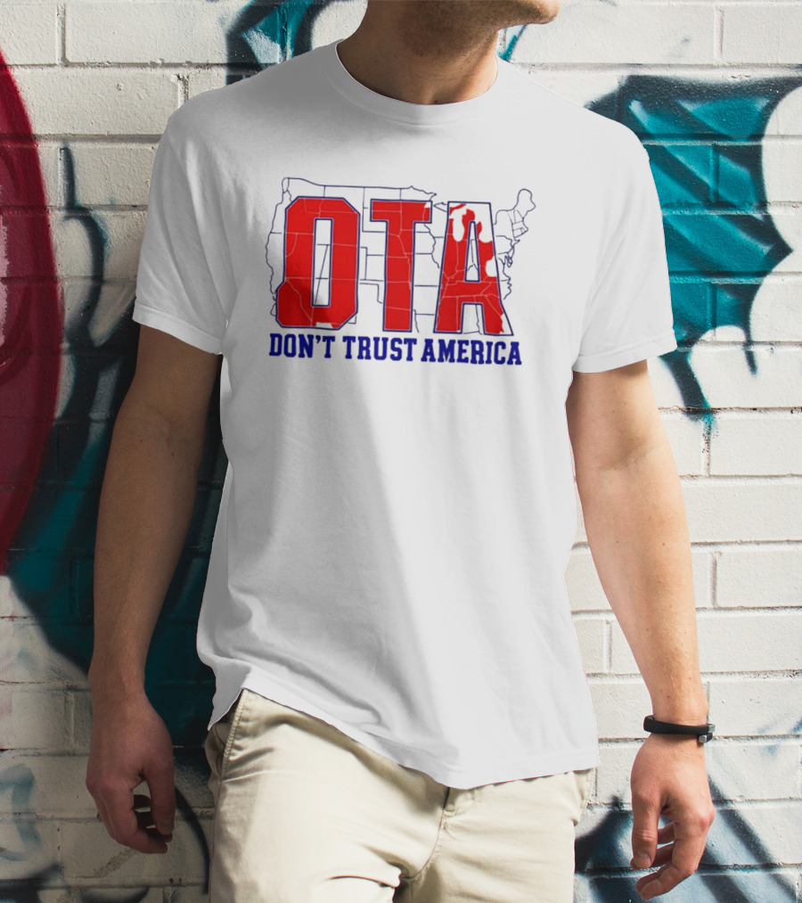 OTA Don't Trust America Map T-Shirt