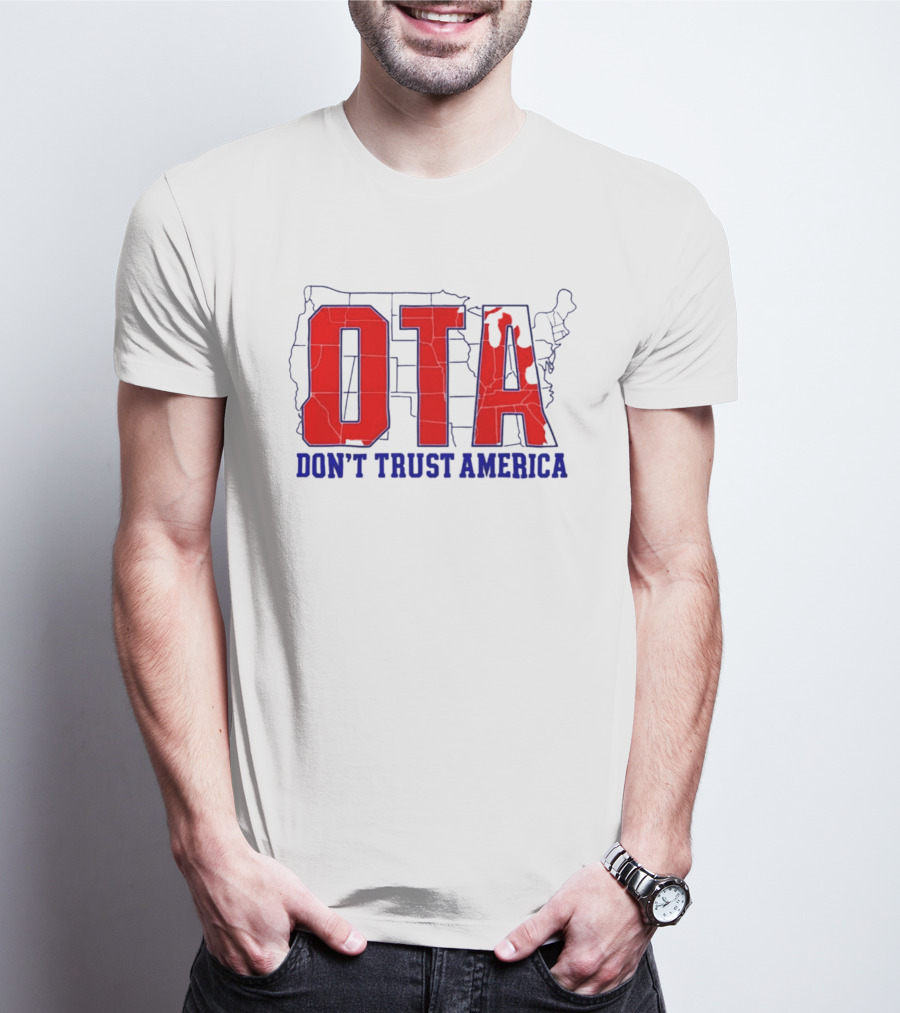 OTA Don't Trust America Map T-Shirt