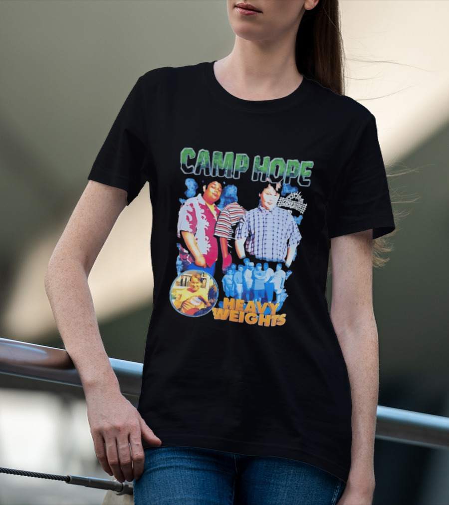 Camp Hope 90 Heavy Weights Featuring Characters From Cult T-Shirt