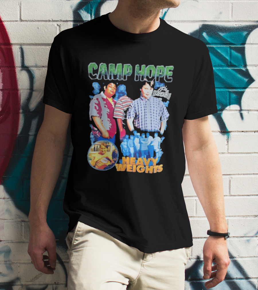 Camp Hope 90 Heavy Weights Featuring Characters From Cult T-Shirt