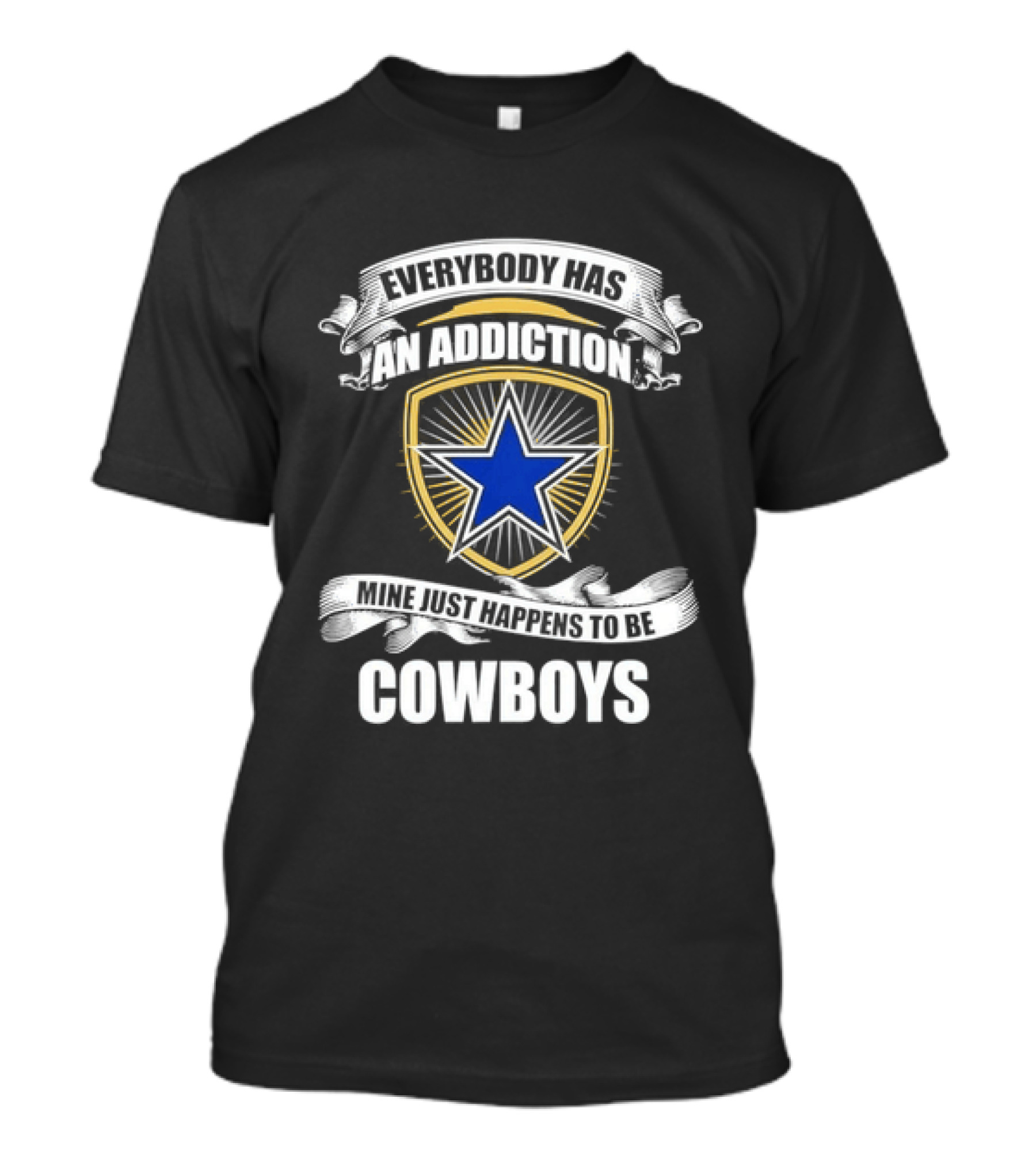Dallas Cowboys Addiction Star Emblem Fans T-Shirt