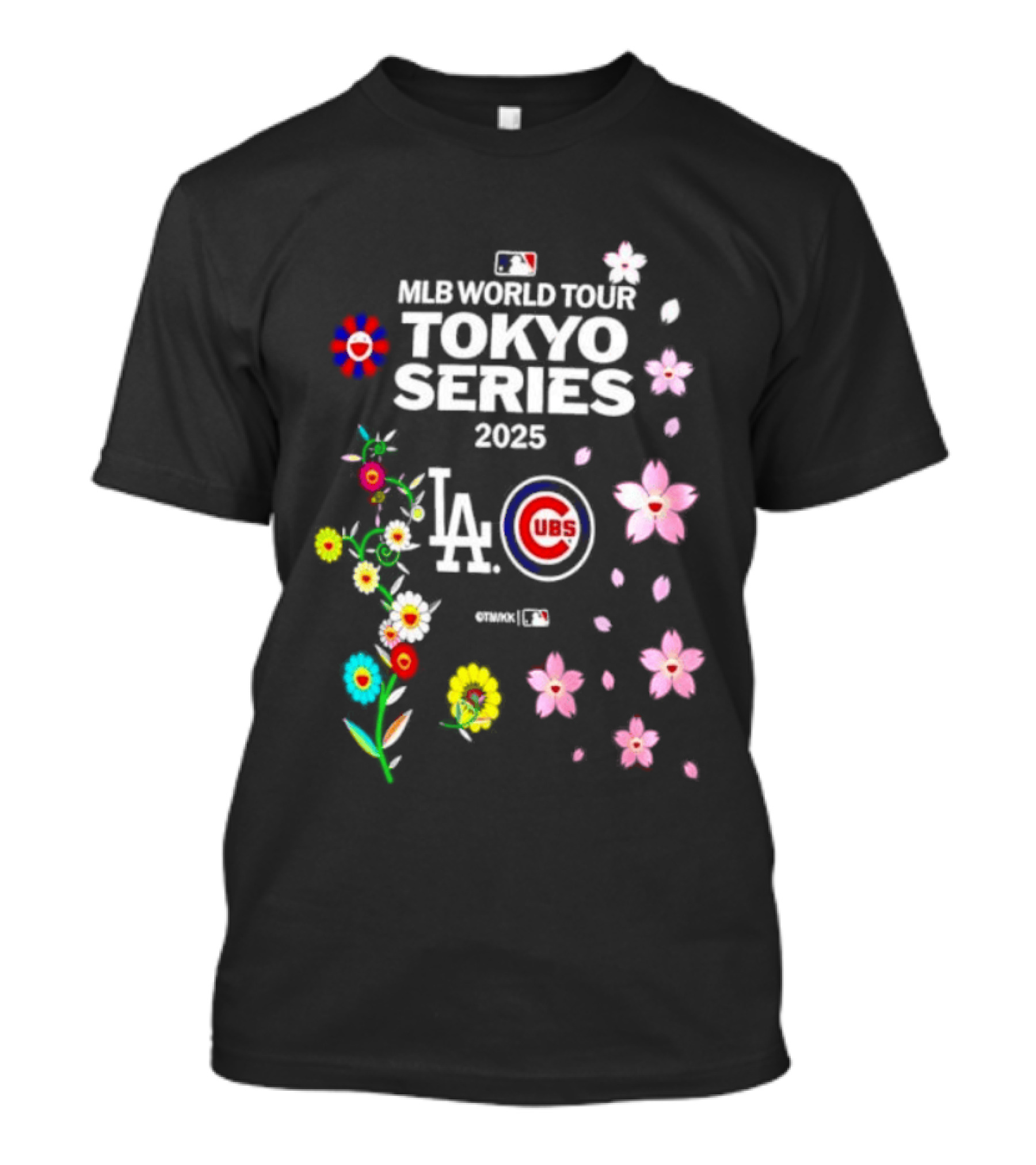 MLB World Tour Tokyo Series 2025 LA Dodgers Chicago Cubs Blossoms T-Shirt