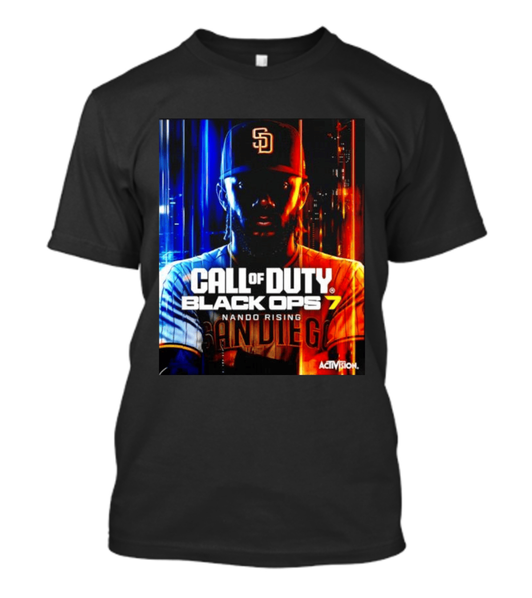 Call Of Duty Black Ops 7 Nando Rising San Diego SD Cap T-Shirt