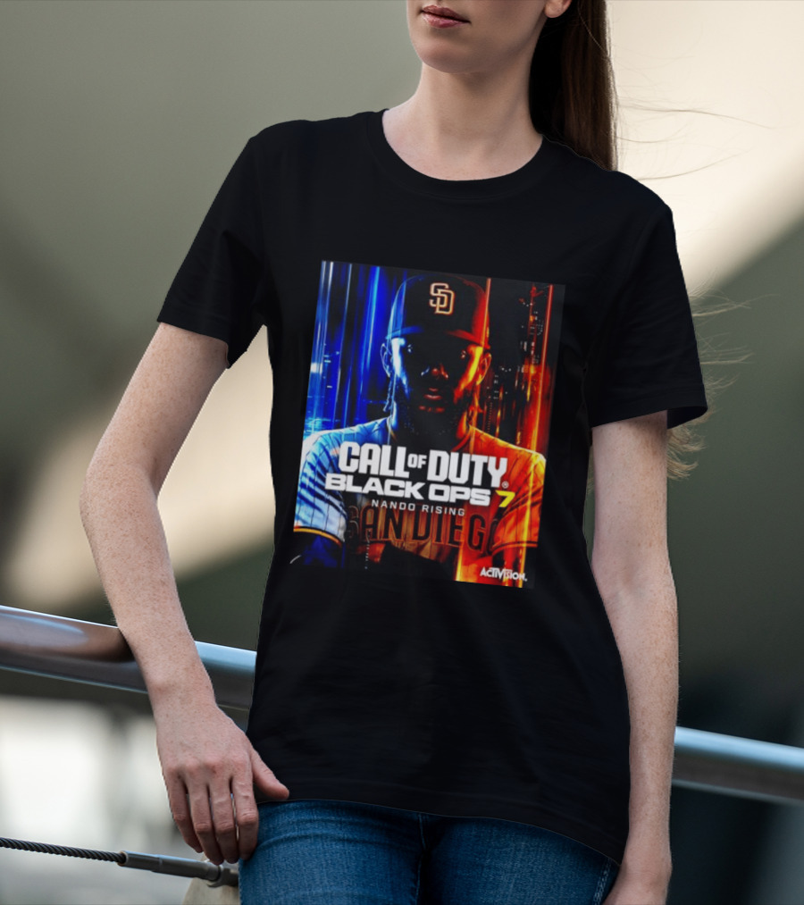 Call Of Duty Black Ops 7 Nando Rising San Diego SD Cap T-Shirt