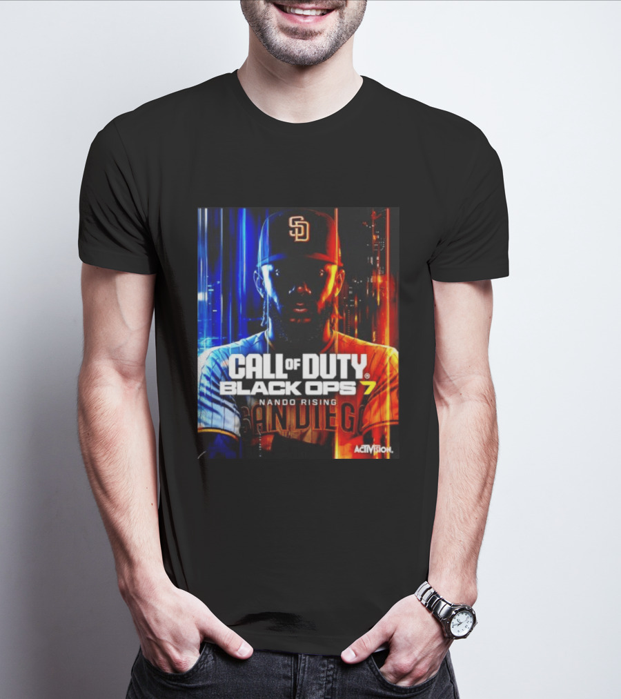 Call Of Duty Black Ops 7 Nando Rising San Diego SD Cap T-Shirt