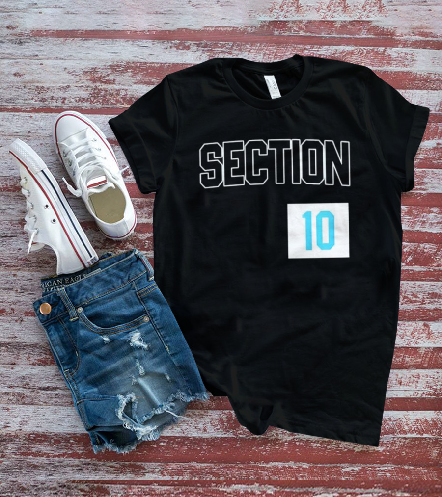 Section 10 Carolina Hurricanes Hockey Fan Gear T-Shirt