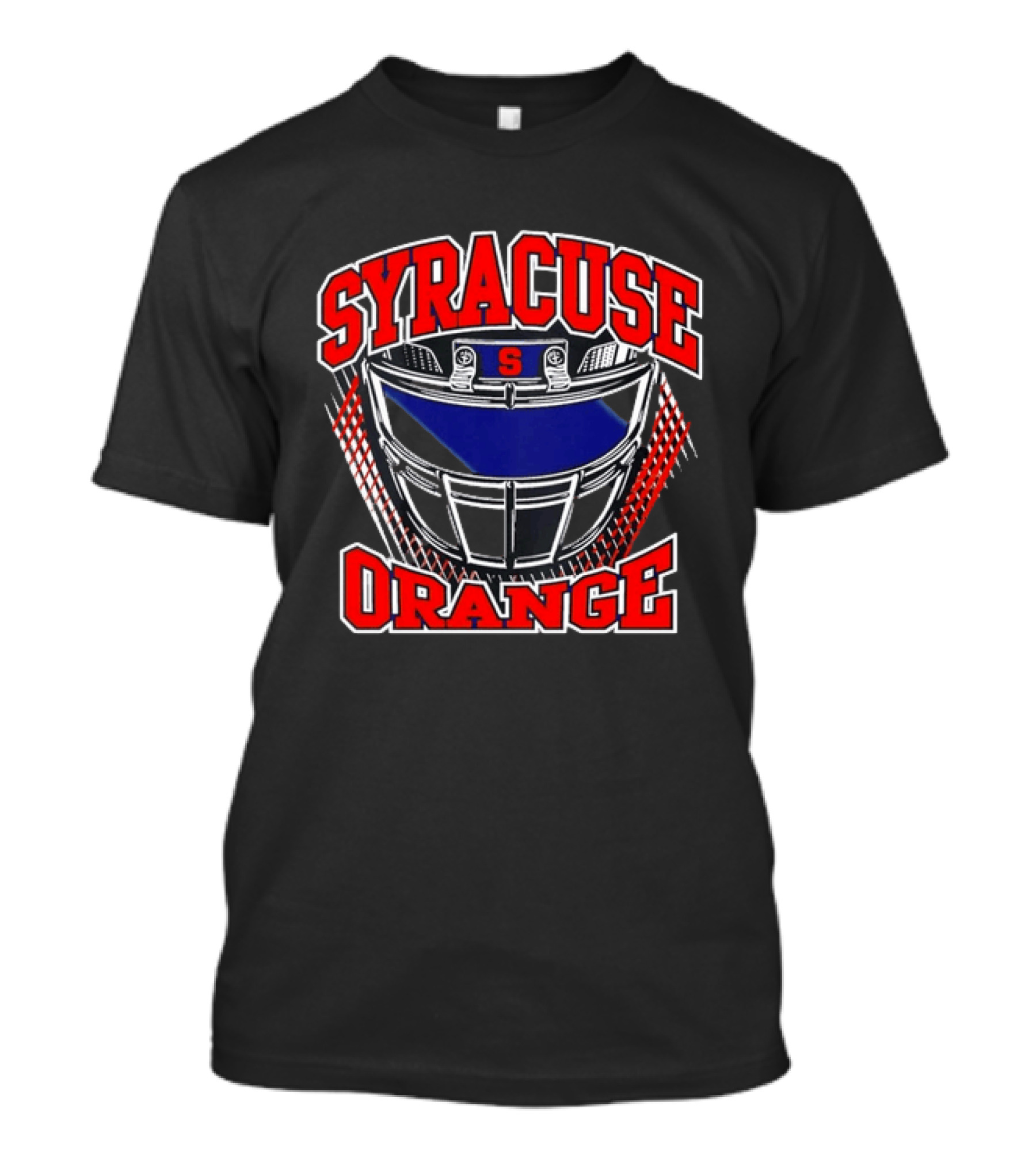 Syracuse Orange Football Helmet S Logo Gridiron T-Shirt