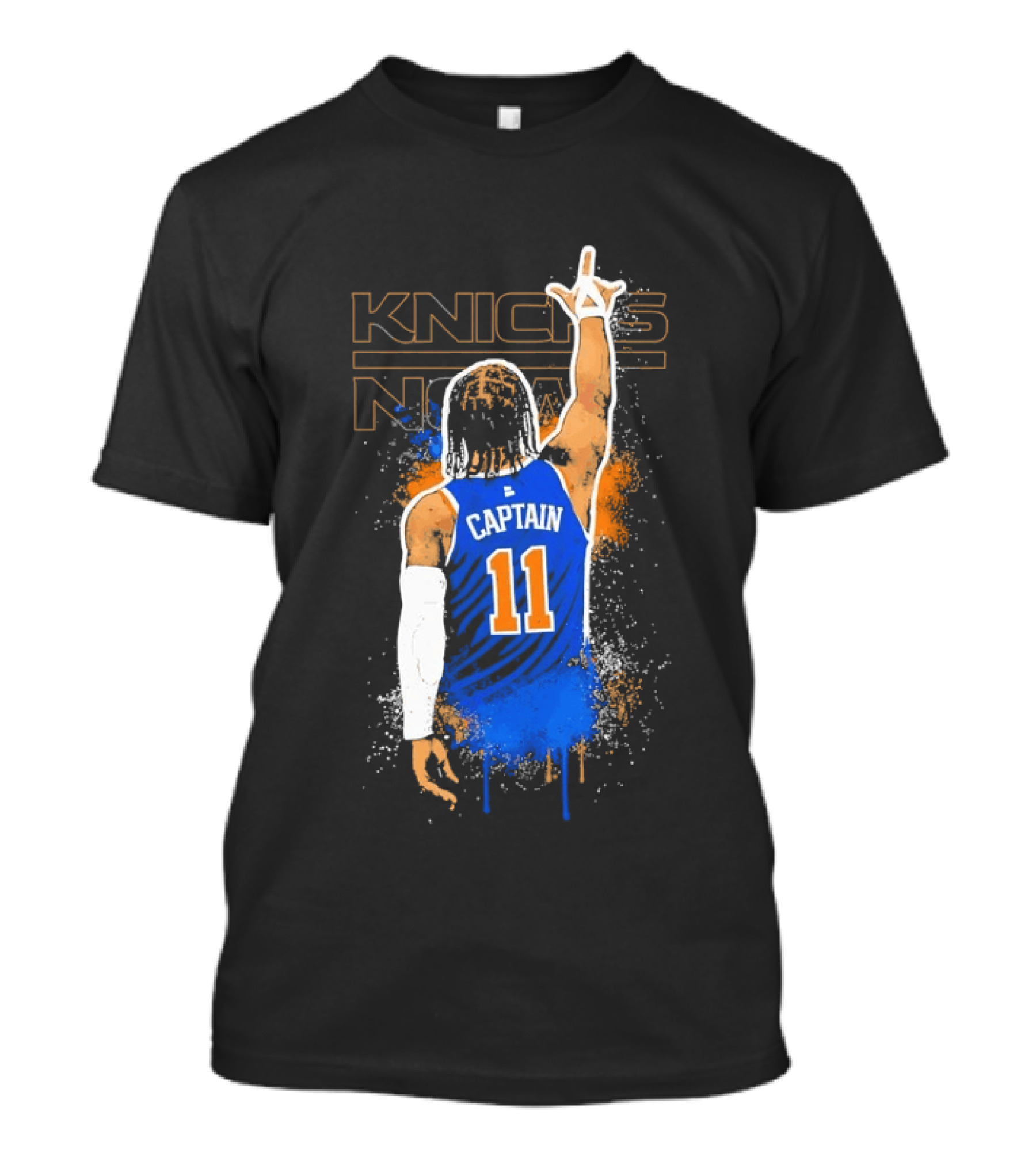 Captain 11 Knicks Now Basketball T-Shirt