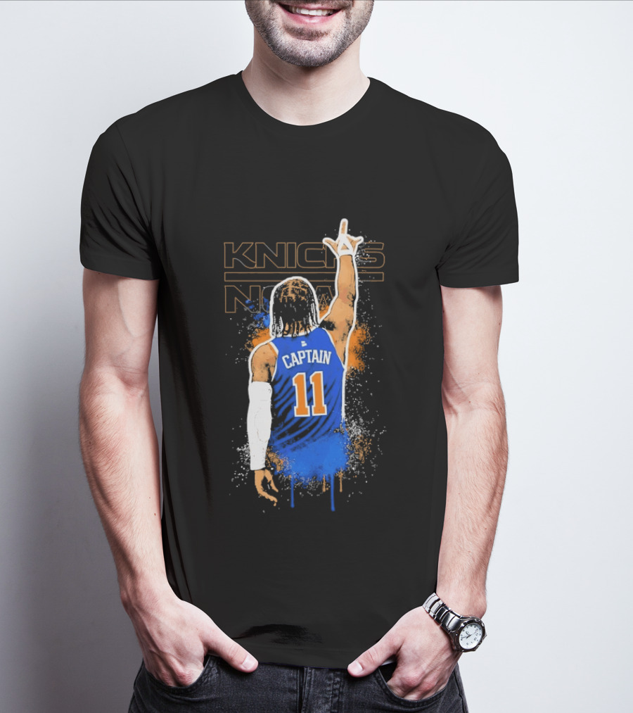 Captain 11 Knicks Now Basketball T-Shirt