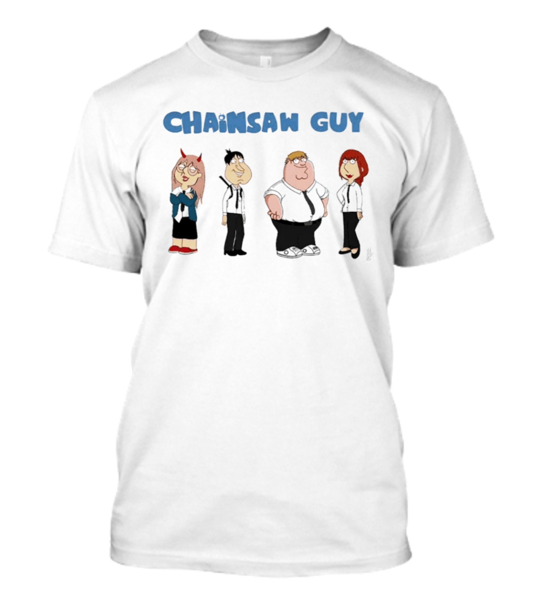 Chainsaw Guy Family Character Mashup Chainsaw Man T-Shirt