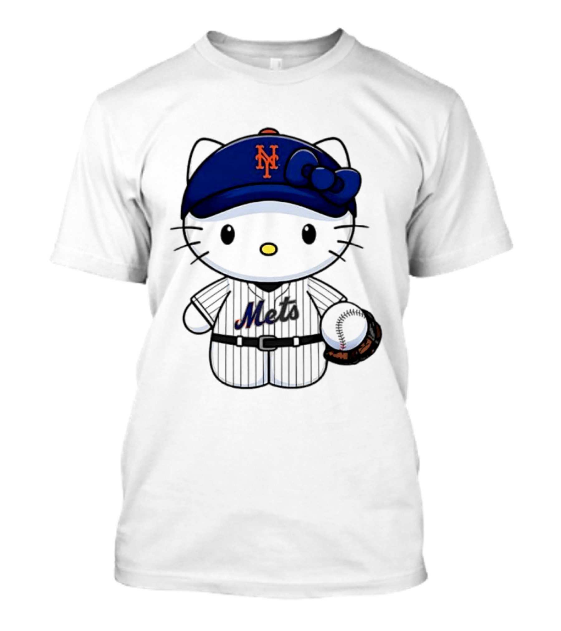 Hello Kitty New York Mets MLB Baseball Fan T-Shirt