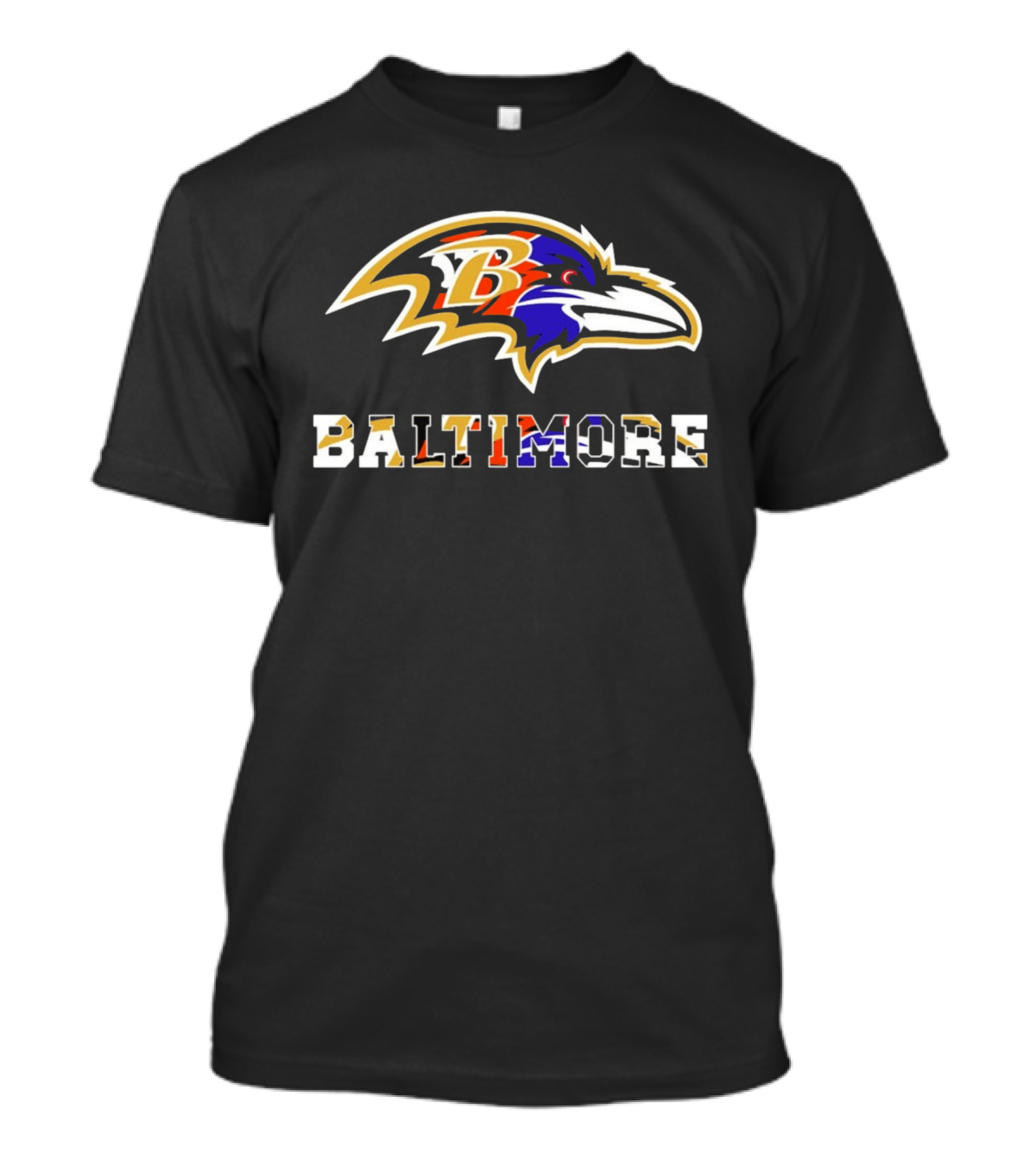 Baltimore Ravens Orioles Terrapins Sports Fusion T-Shirt