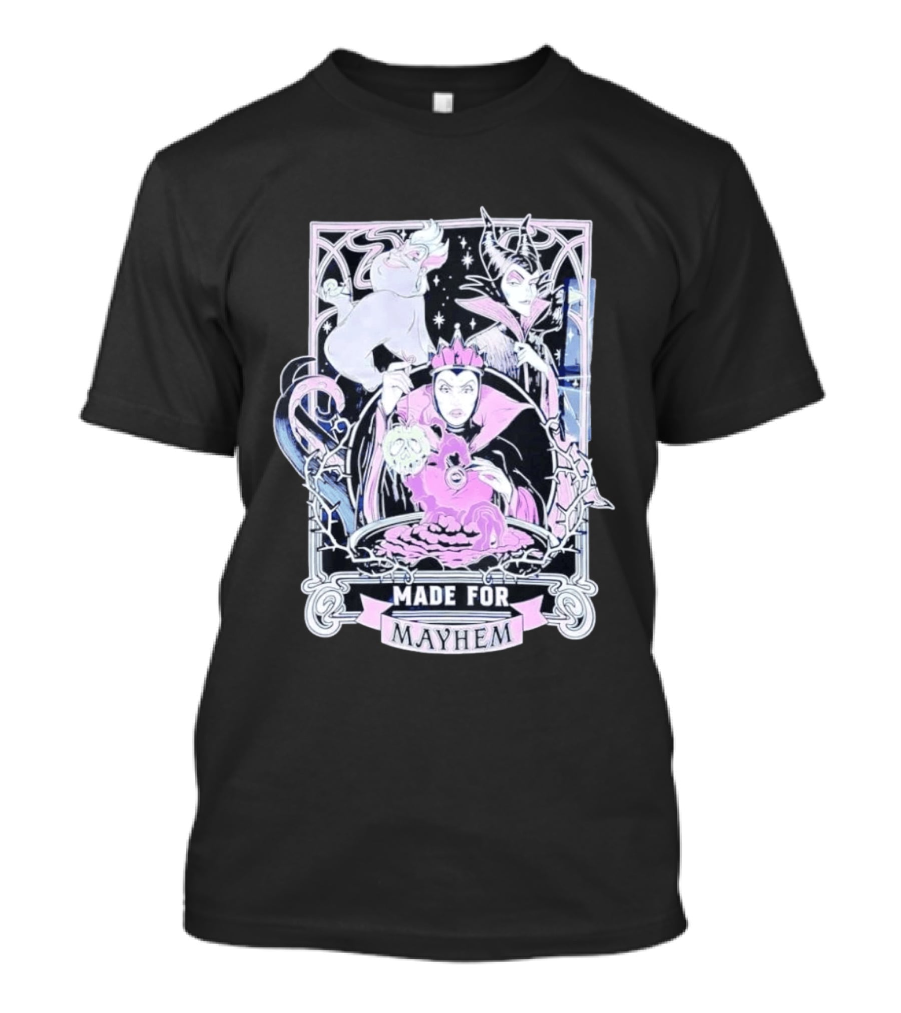 Disney Villains Made For Mayhem Ursula Maleficent Evil Queen T-Shirt