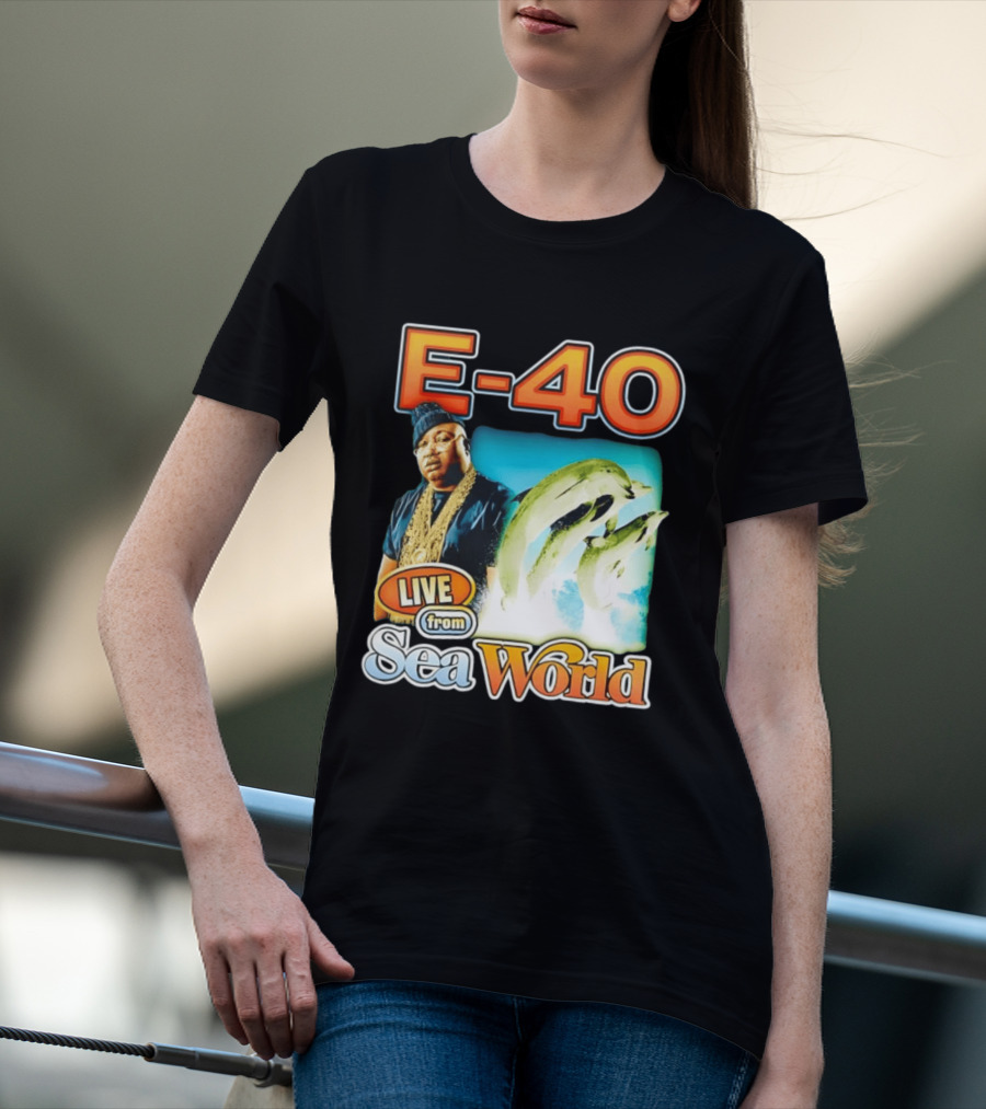 E 40 Live From Sea World With Dolphins T-Shirt