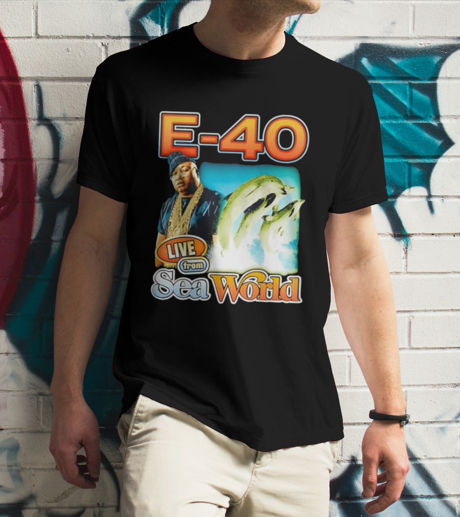 E 40 Live From Sea World With Dolphins T-Shirt