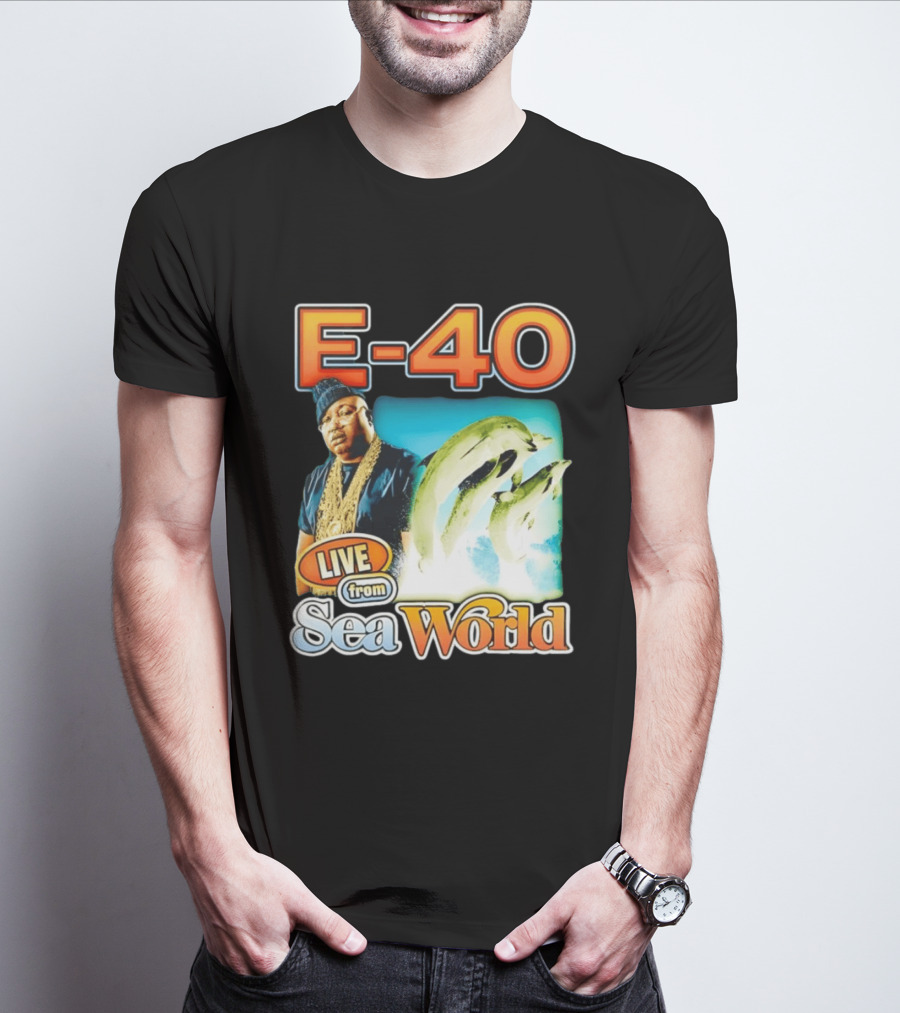 E 40 Live From Sea World With Dolphins T-Shirt