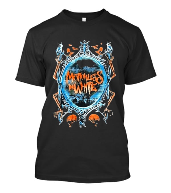 Motionless In White Gothic Skull Mirror T-Shirt