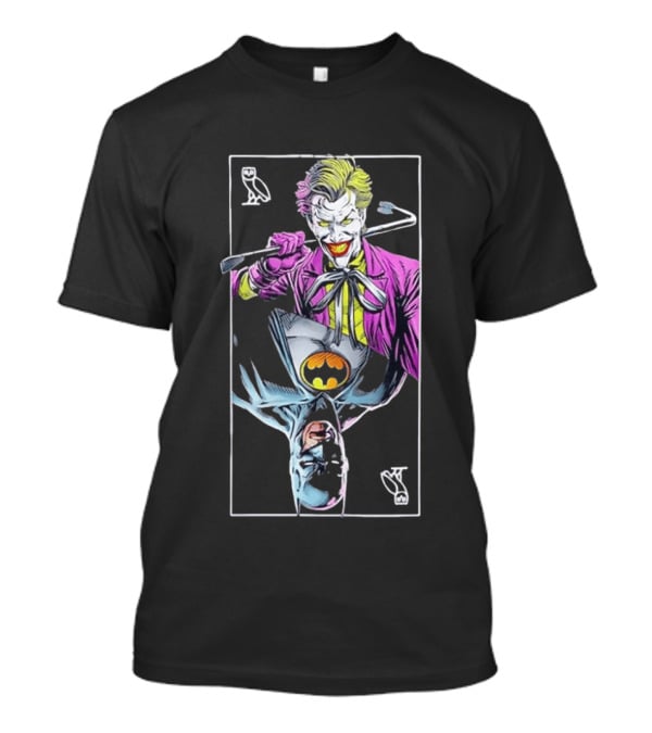 OVO Joker And Batman Playing Card Owl T-Shirt