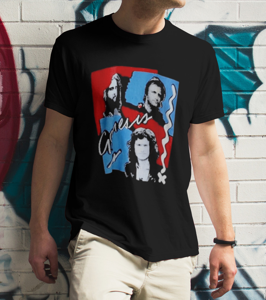 Genesis 1982 European Tour Rare Vintage Music Memorabilia T-Shirt