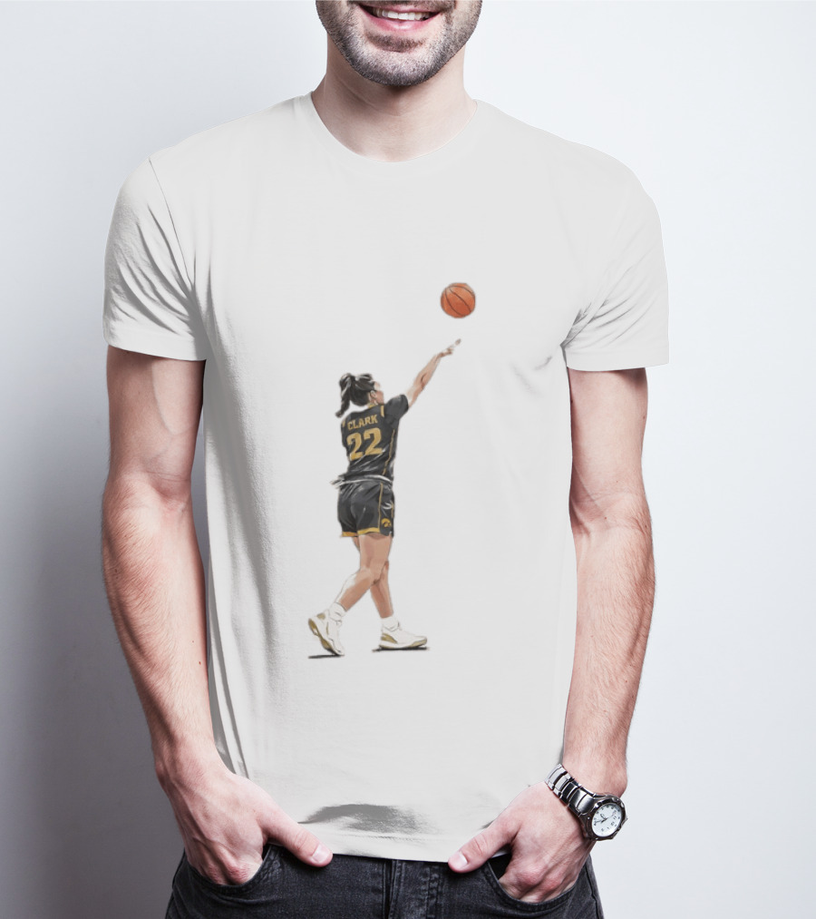 Caitlin Clark 22 Iowa Basketball WNBA Game Day Indiana Fever T-Shirt