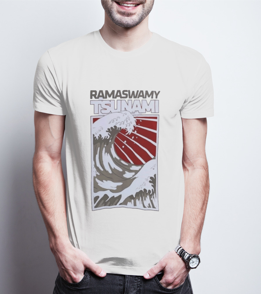 Ramaswamy Tsunami Japanese Wave T-Shirt